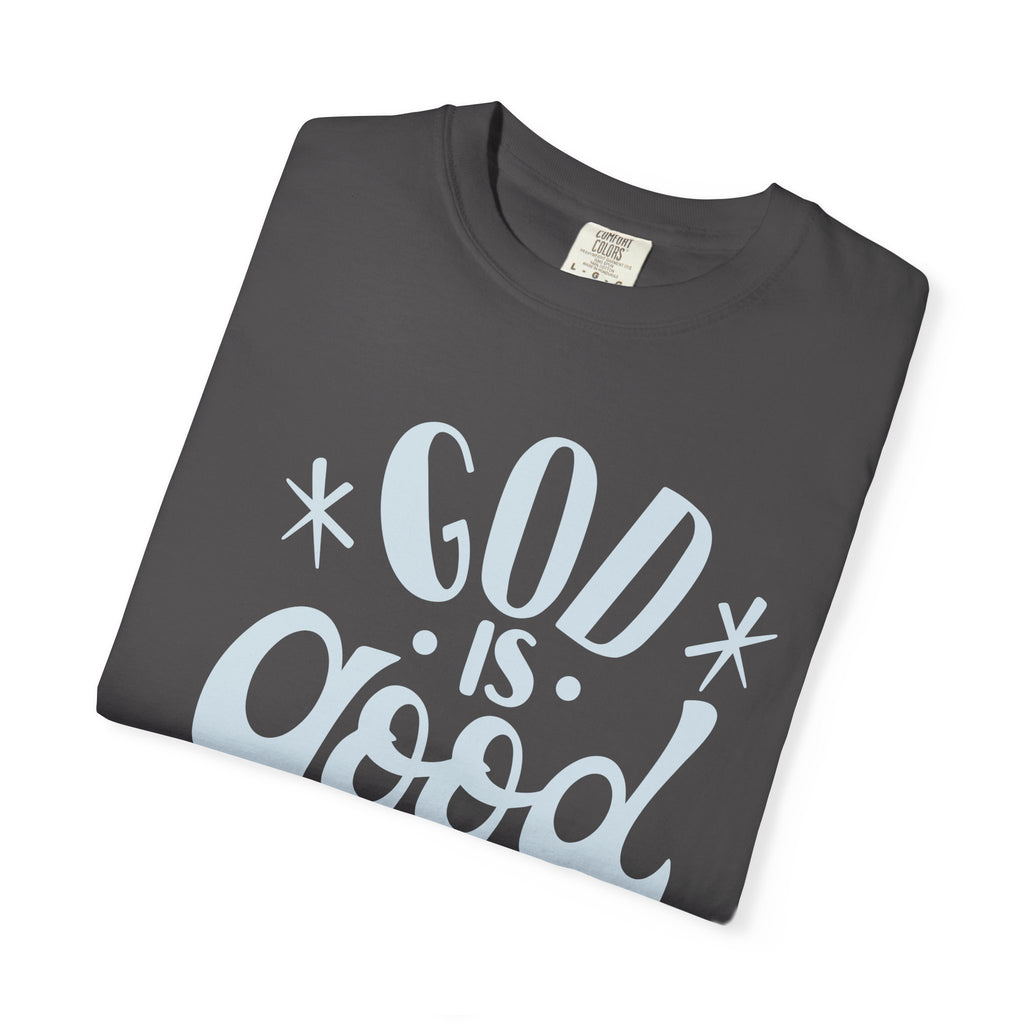 God Is Good T-Shirt — Vintage Script Faith Tee