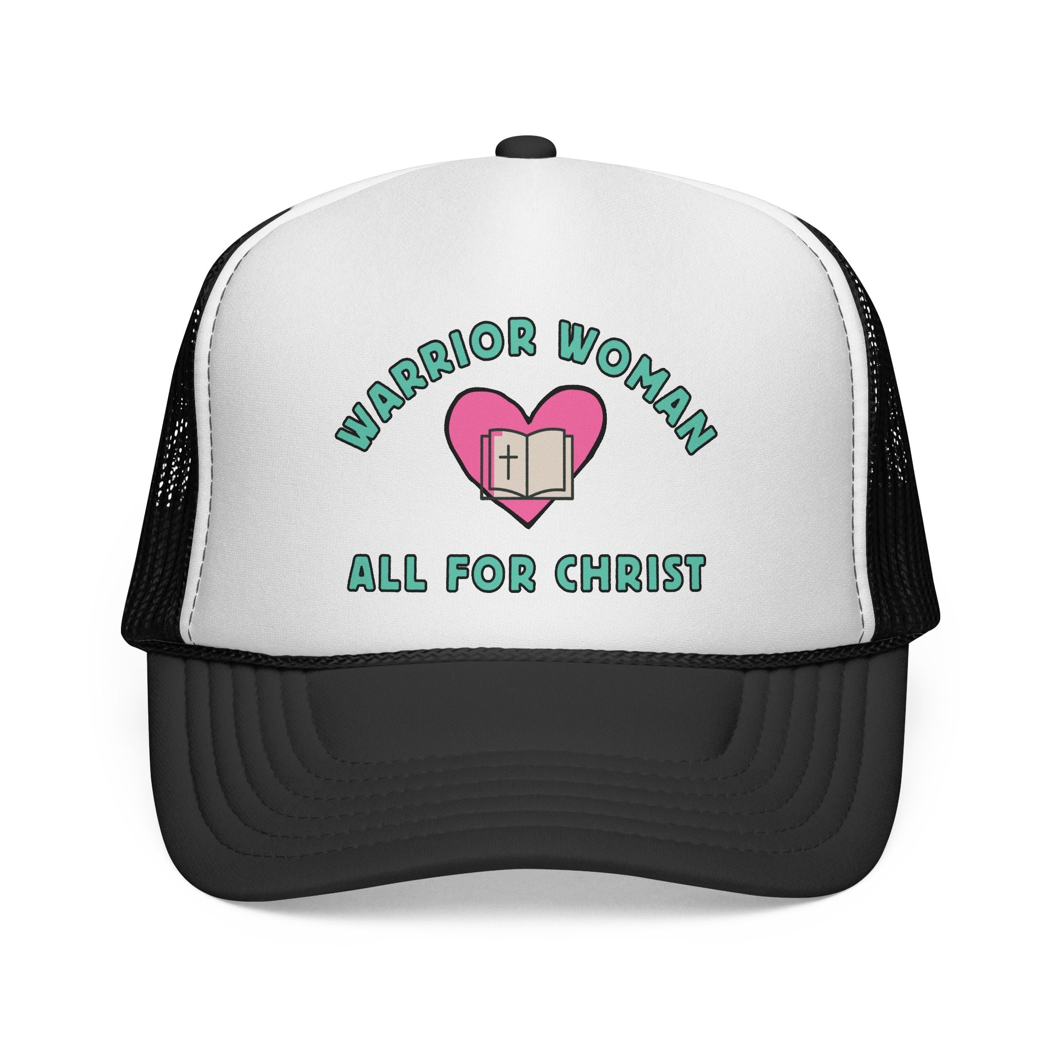 Warrior Woman Trucker Cap — All for Christ Christian Mesh Hat