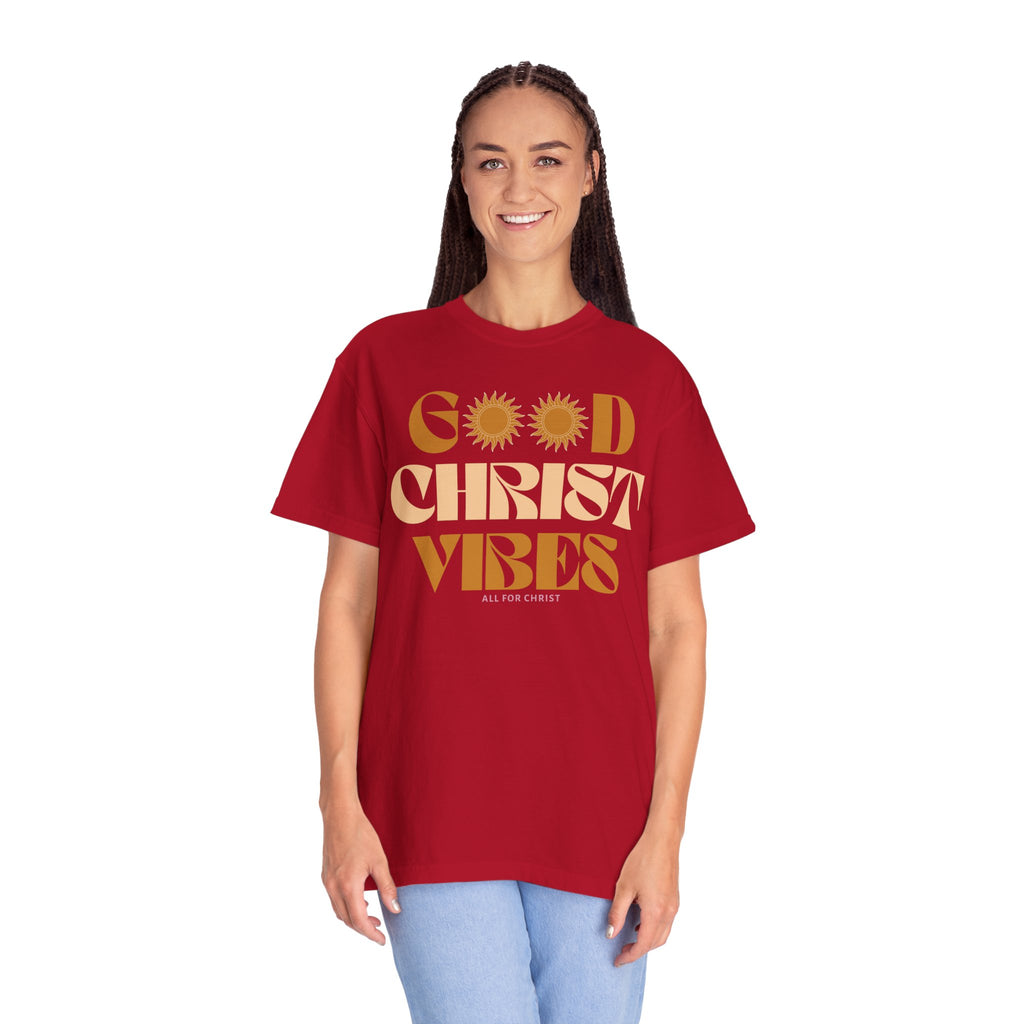 Good Christ Vibes T-Shirt — Retro Faith Graphic Tee
