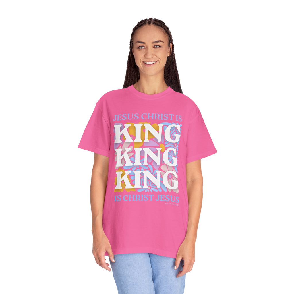 Christian 'King' Graphic T-Shirt — Jesus Christ Is King Faith Tee