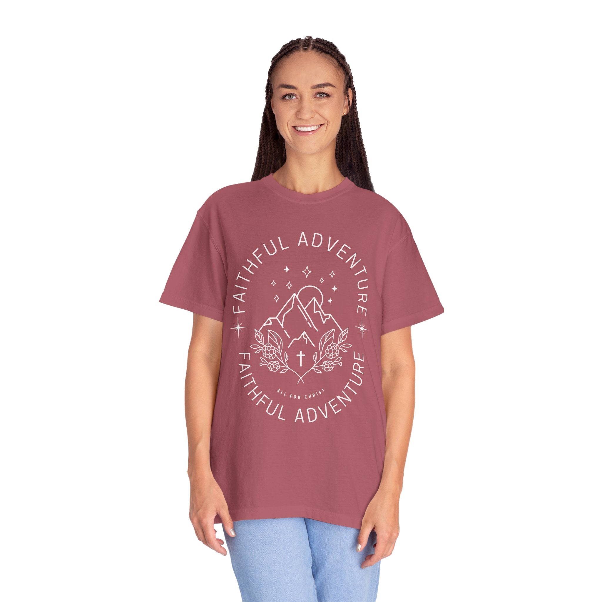 Faithful Adventure T-Shirt — Christian Mountain Graphic Tee
