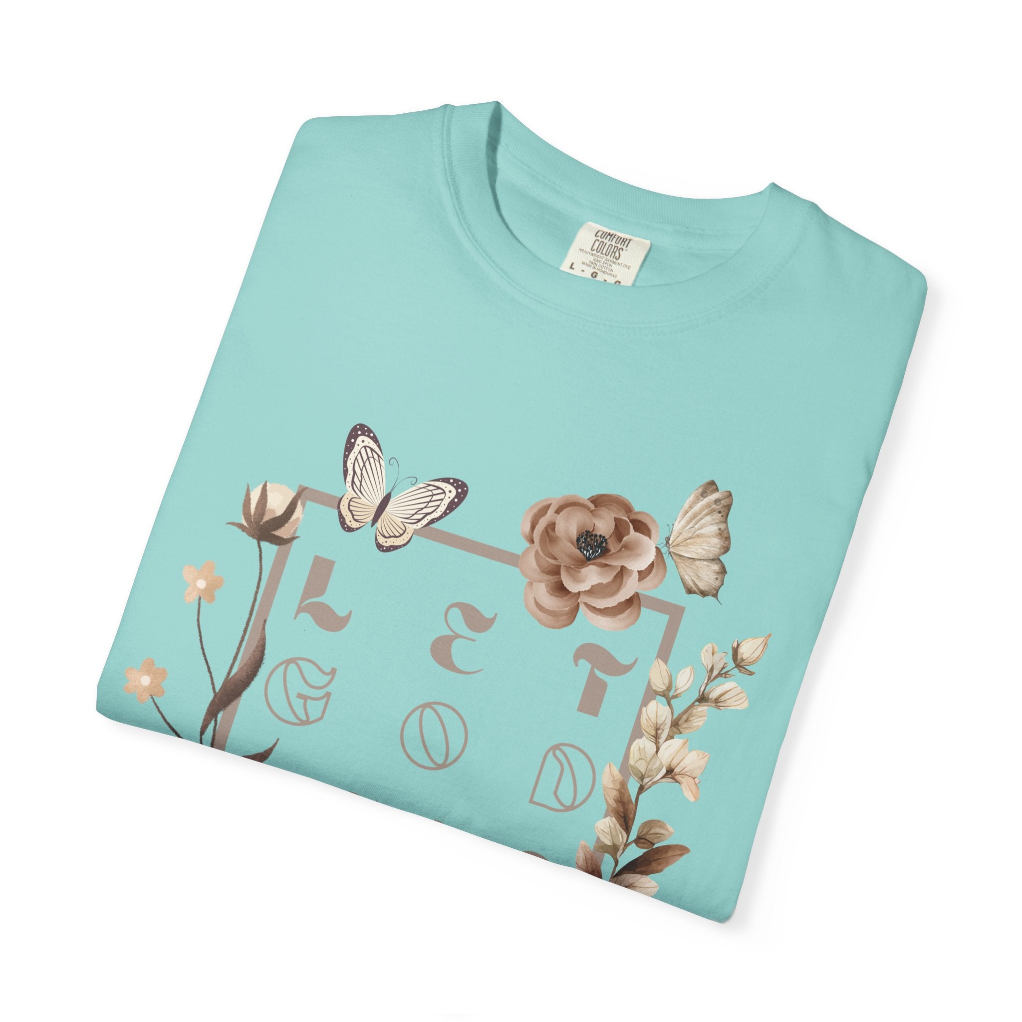 Retro Floral "Let God Lead" T-Shirt