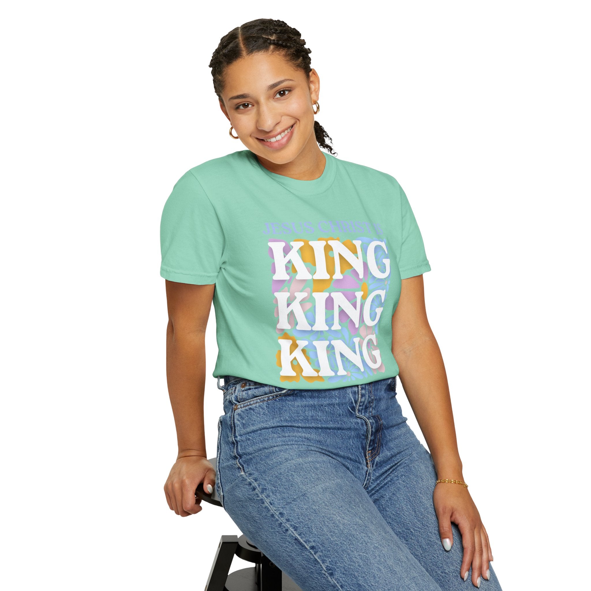 Christian 'King' Graphic T-Shirt — Jesus Christ Is King Faith Tee
