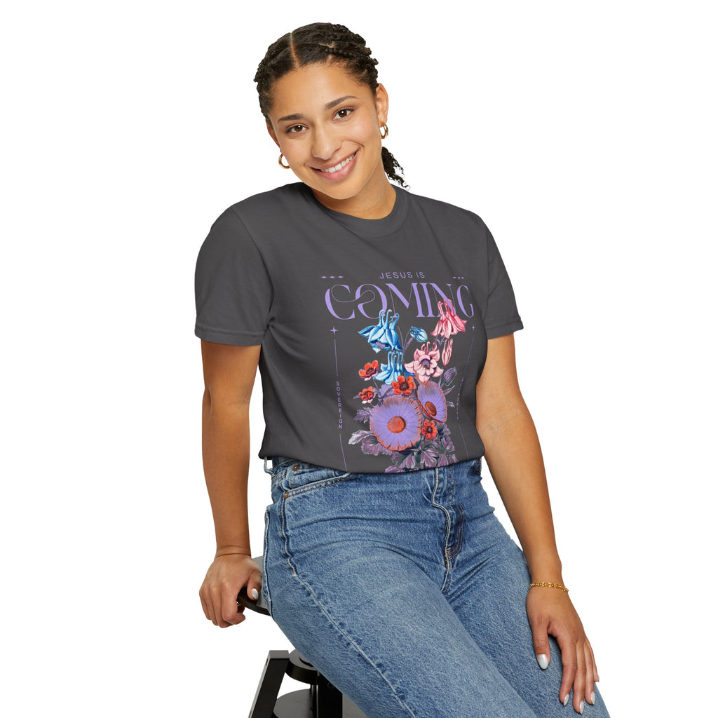 Coming Floral T-Shirt — Vintage Botanical Graphic Tee