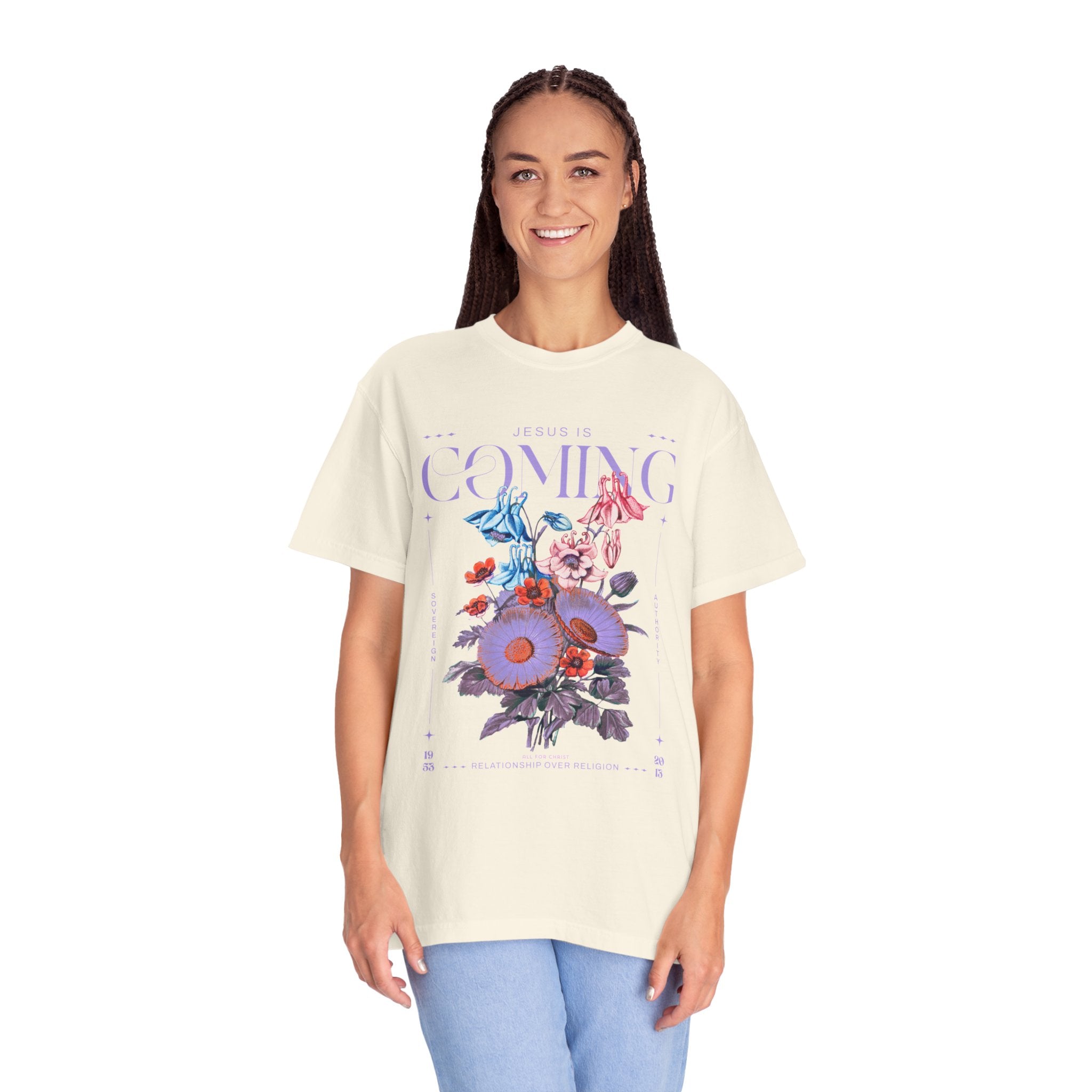 Coming Floral T-Shirt — Vintage Botanical Graphic Tee