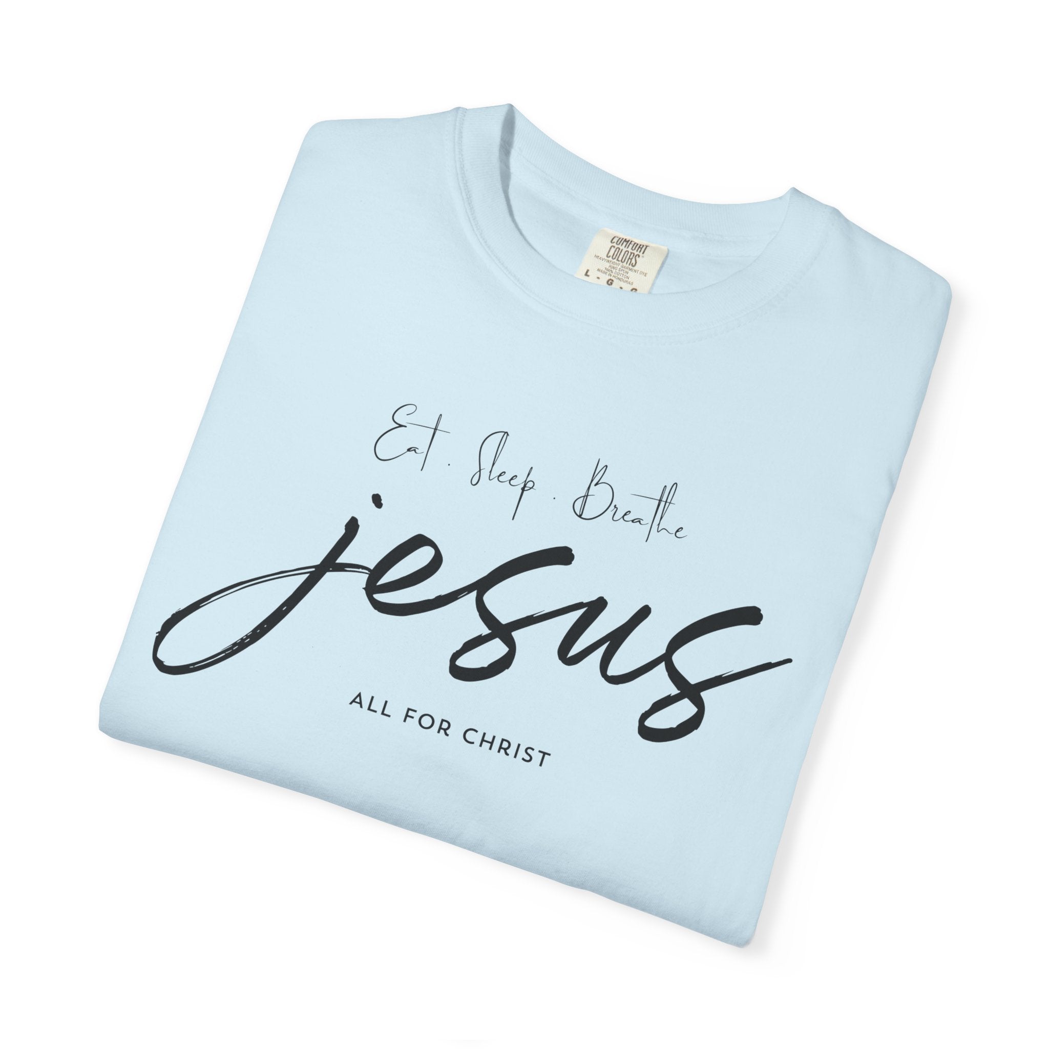 Jesus Script Tee - 'All for Christ' Faith Graphic T-Shirt