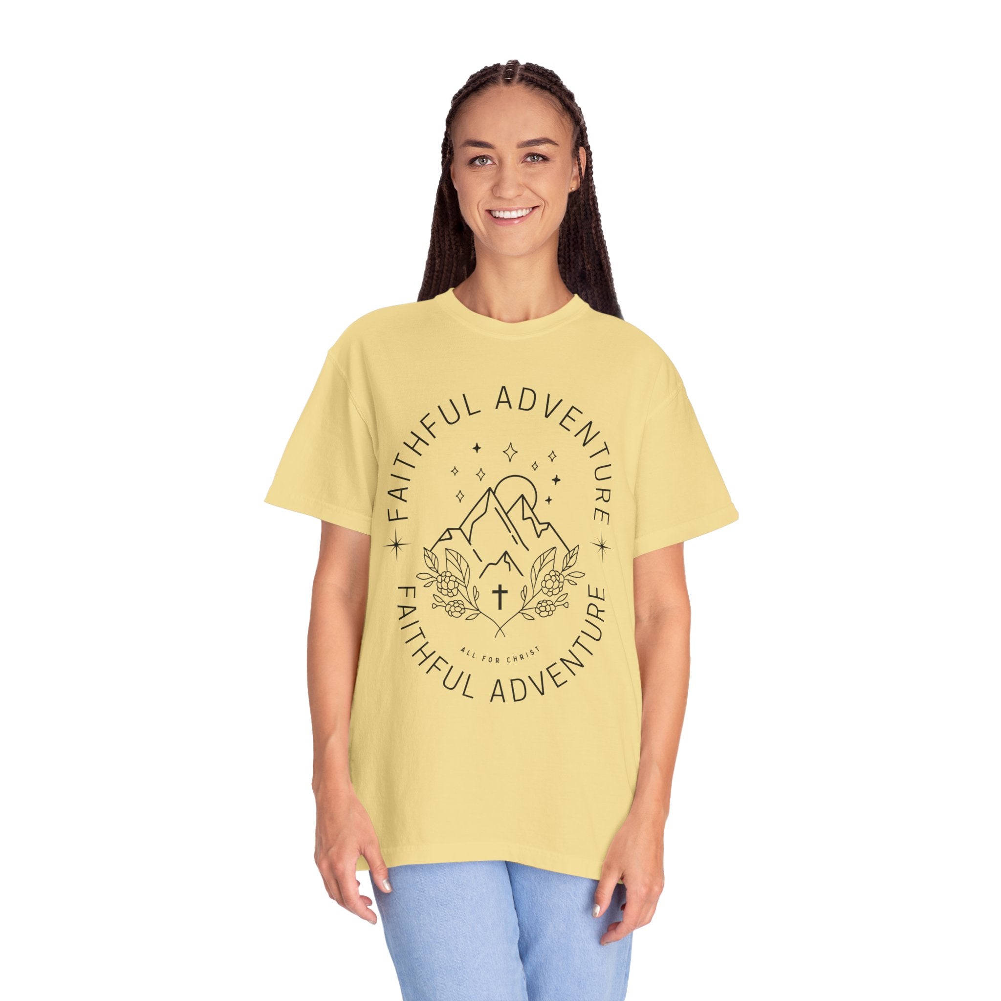 Faithful Adventure T-Shirt — Christian Mountain Graphic Tee