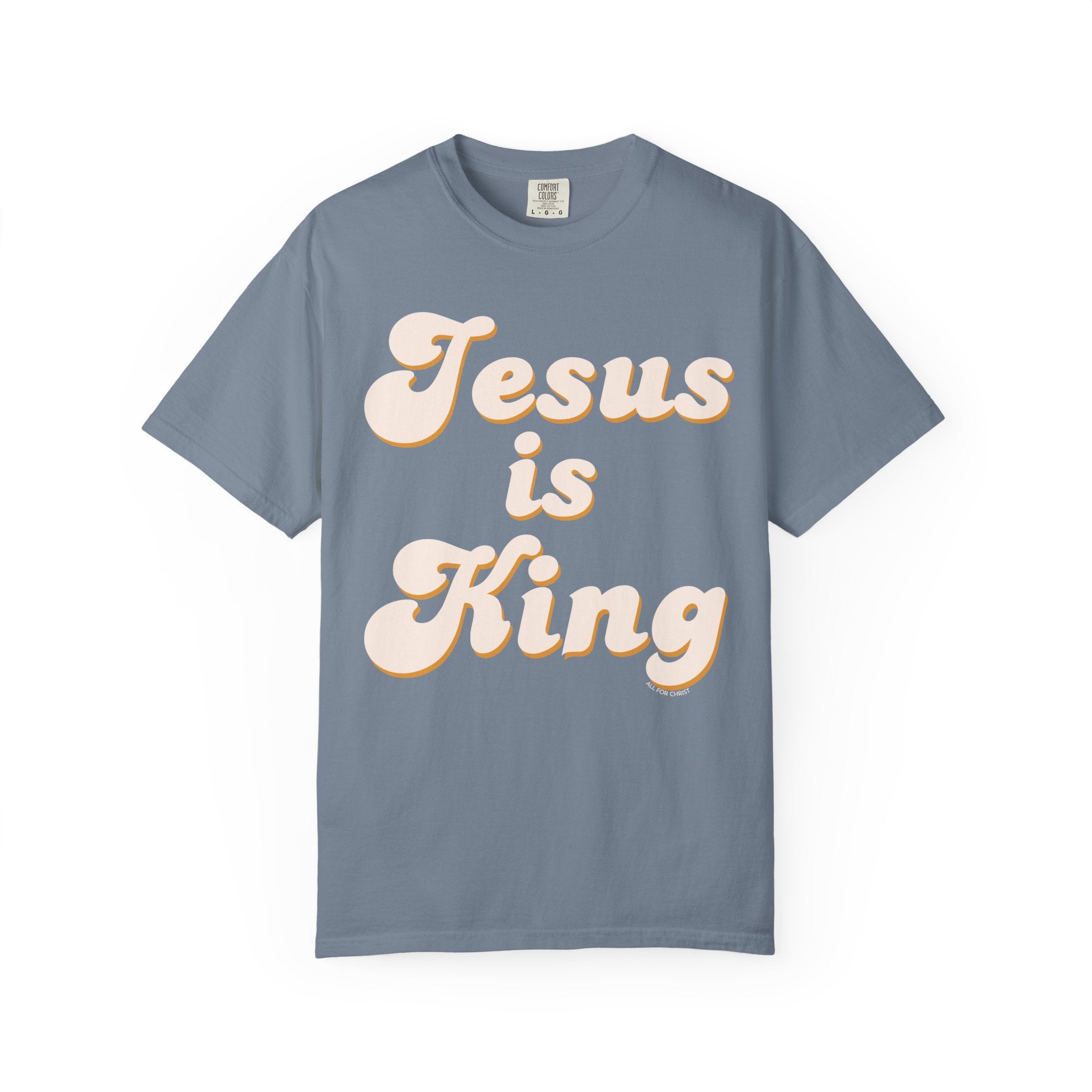 Jesus Is King T‑Shirt — Retro Christian Faith Tee