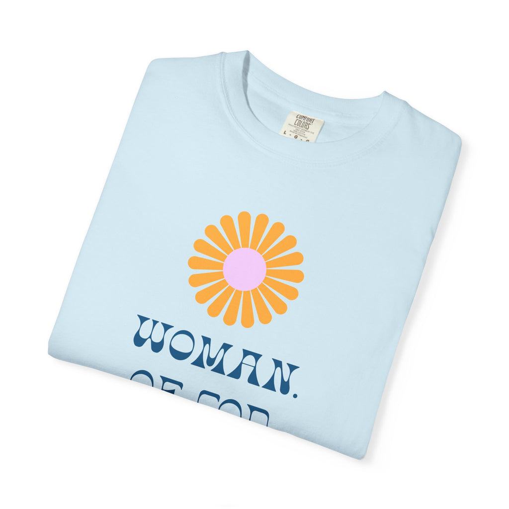 Woman of God T-Shirt — Floral Graphic Christian Tee