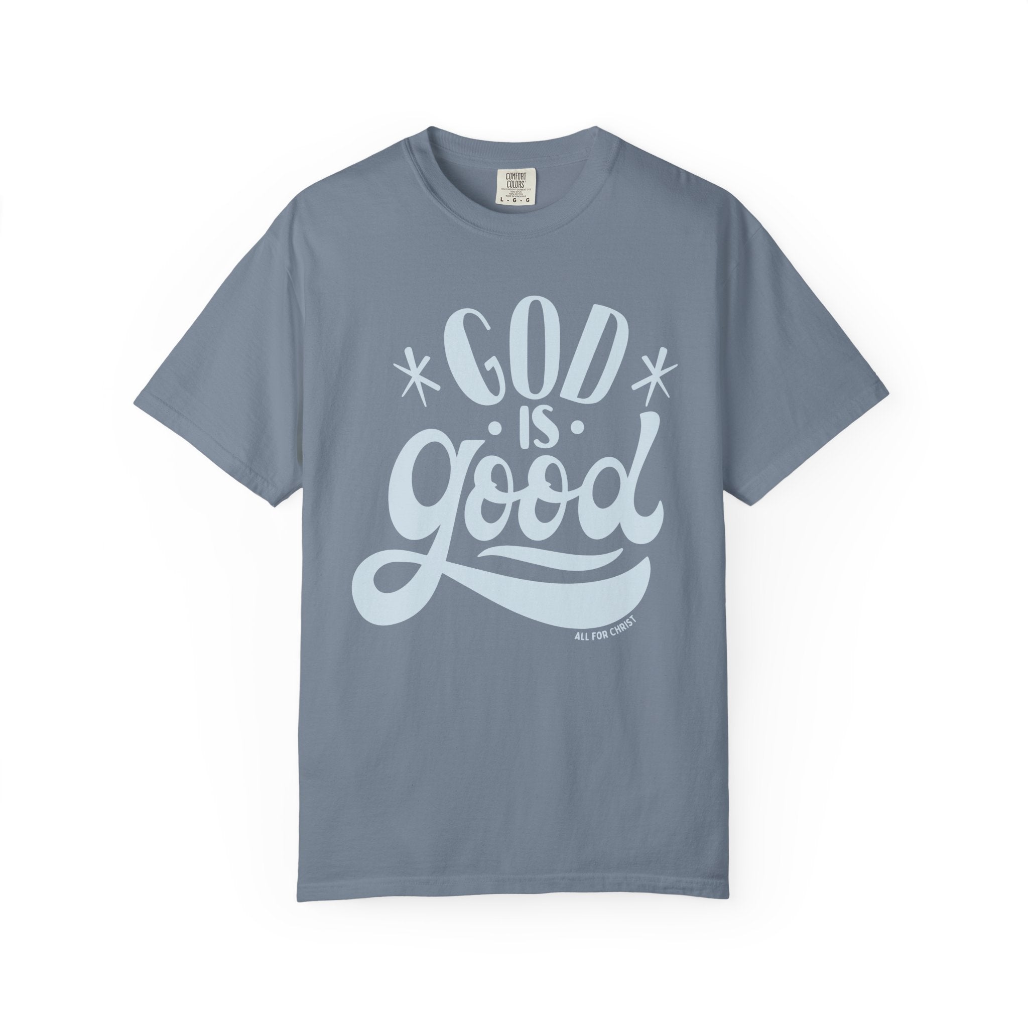 God Is Good T-Shirt — Vintage Script Faith Tee