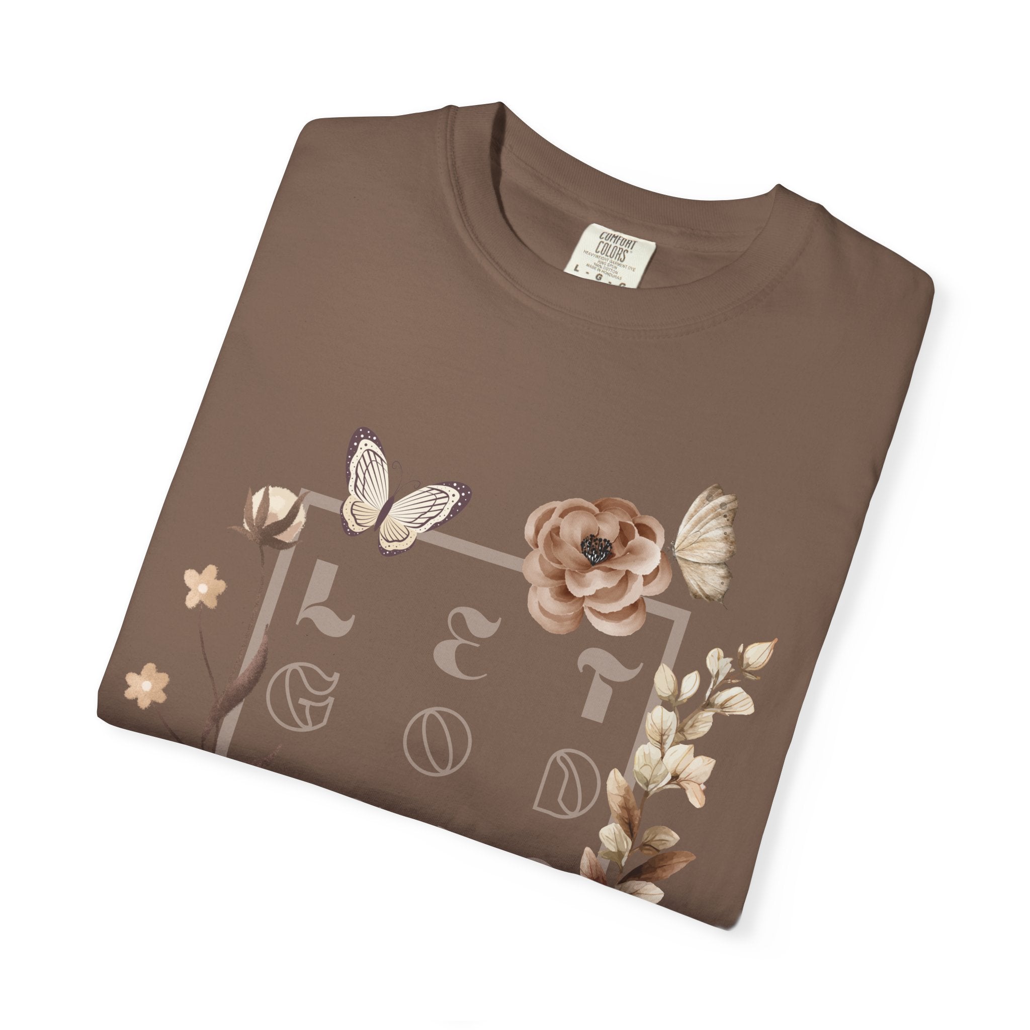 Retro Floral "Let God Lead" T-Shirt