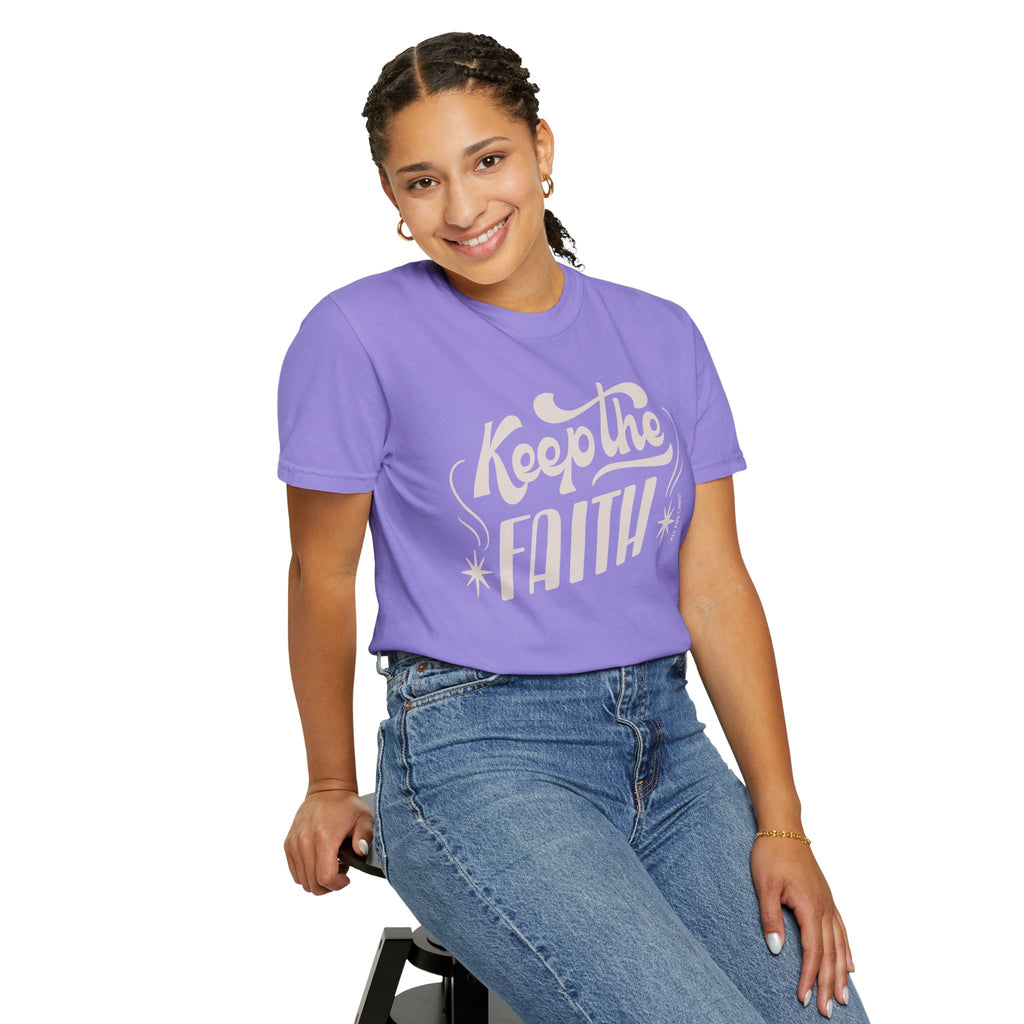 Keep the Faith T-Shirt — Retro Script Inspirational Tee