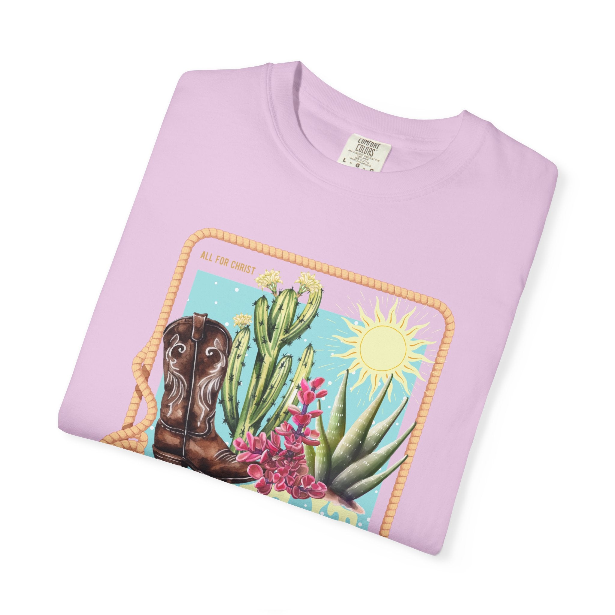 Take It Easy T-Shirt — Retro Desert Christian Graphic Tee (“Jesus Is In Town”)