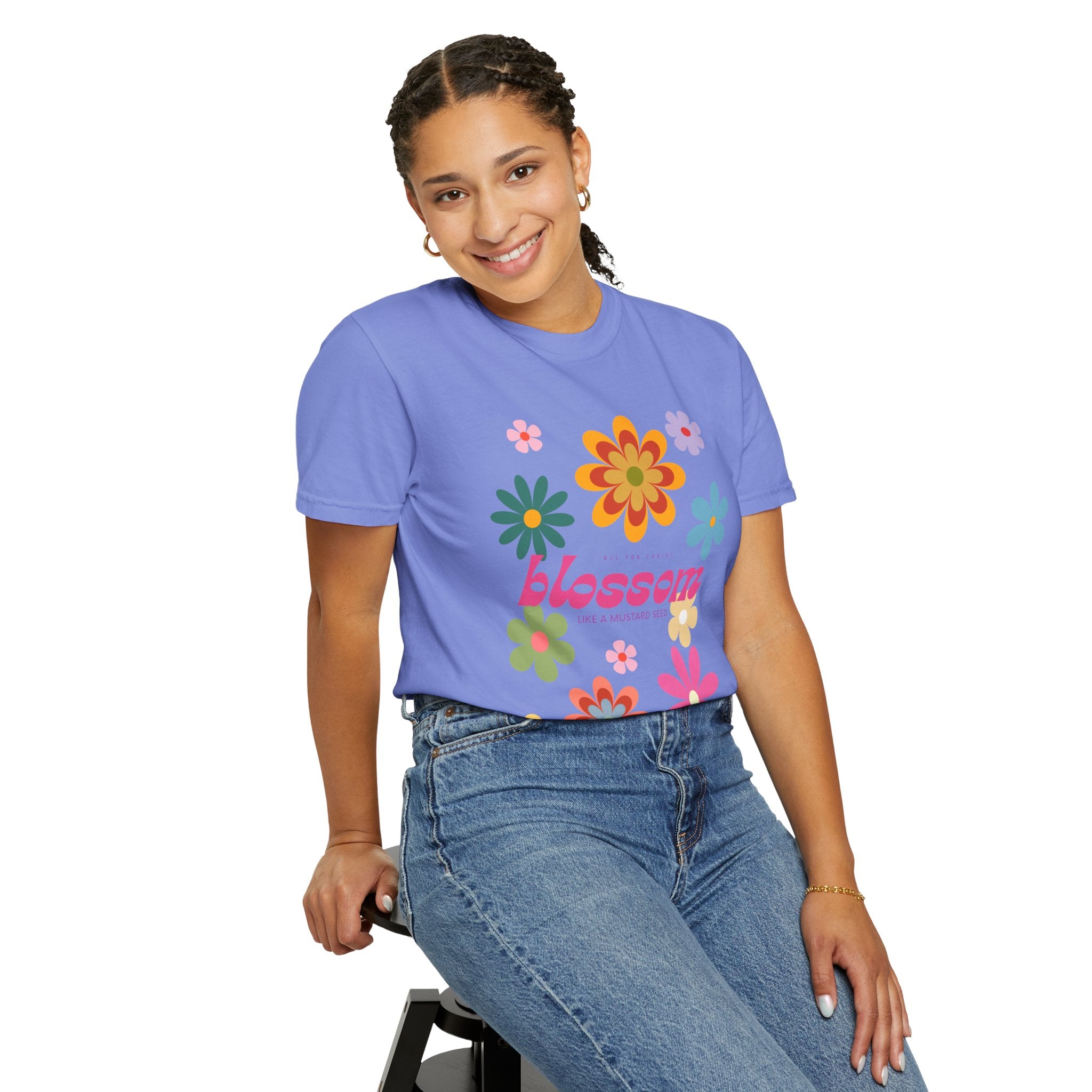 Blossom Floral Tee — Retro Flower Graphic T-Shirt