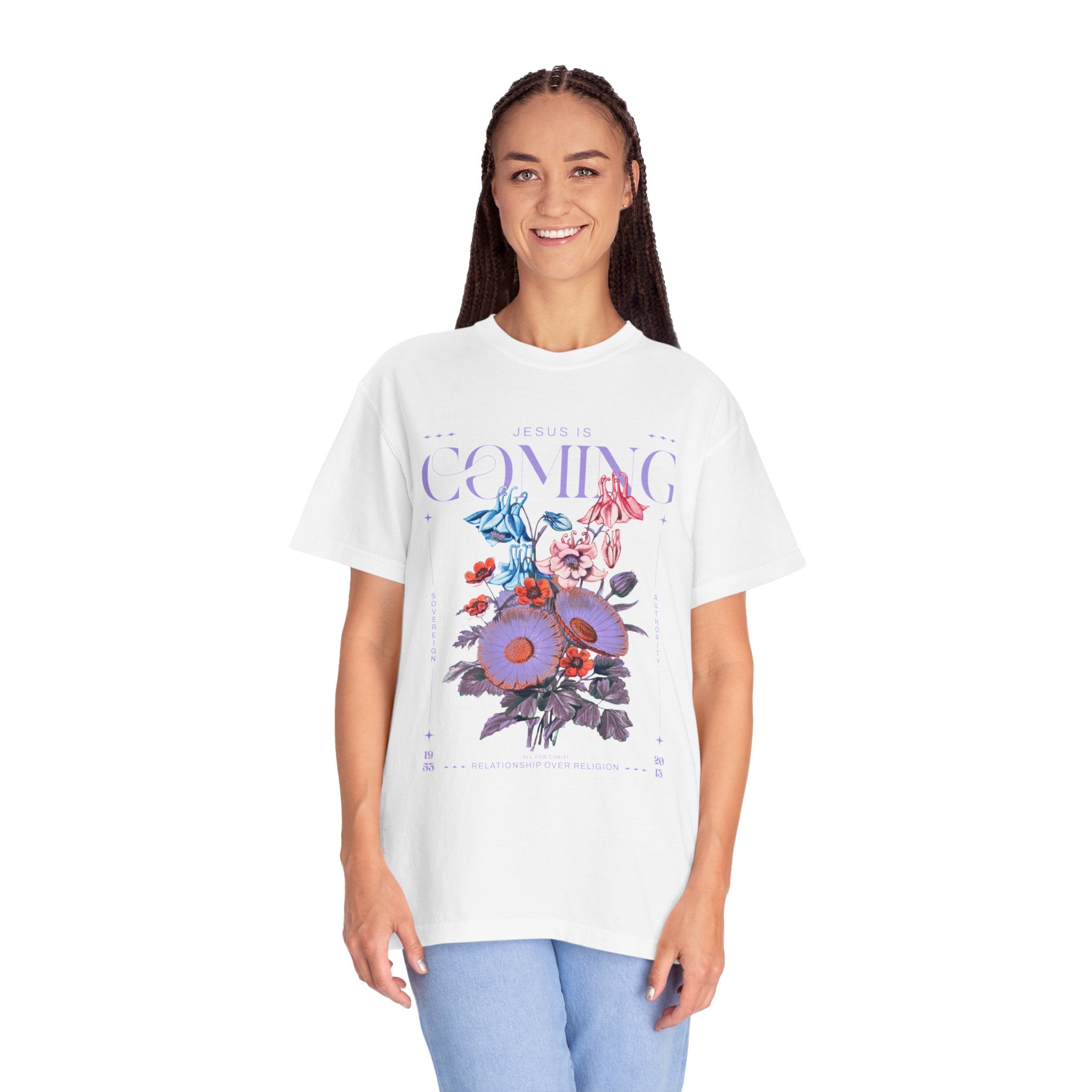 Coming Floral T-Shirt — Vintage Botanical Graphic Tee