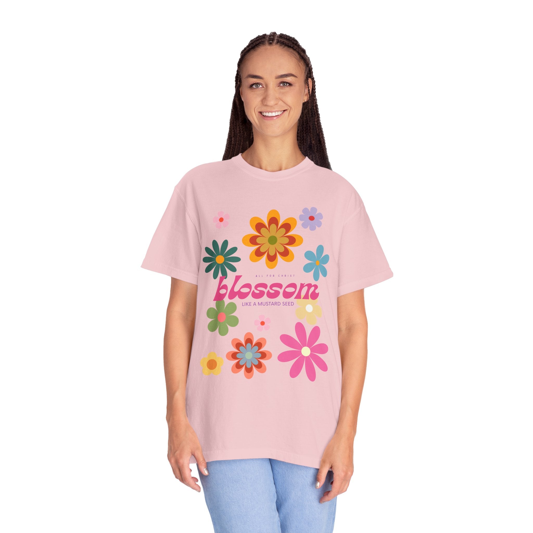 Blossom Floral Tee — Retro Flower Graphic T-Shirt
