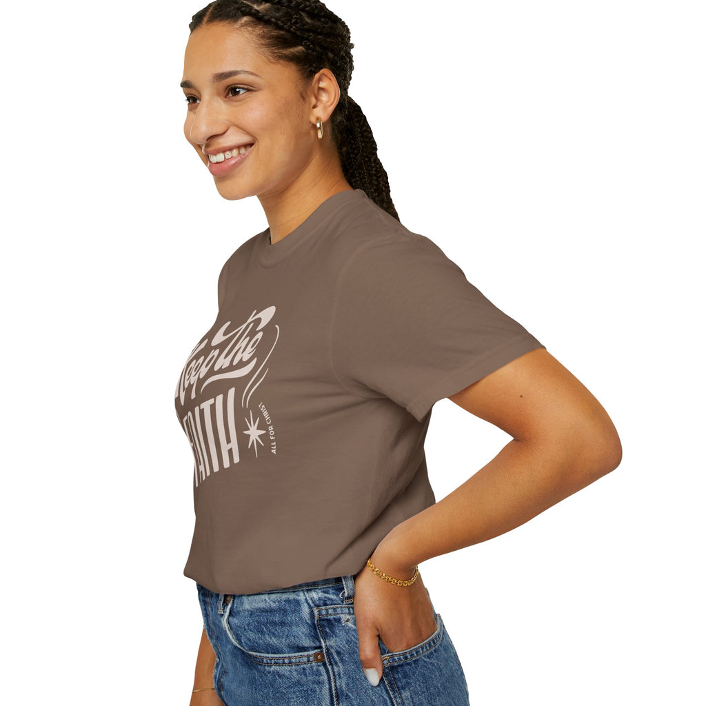 Keep the Faith T-Shirt — Retro Script Inspirational Tee