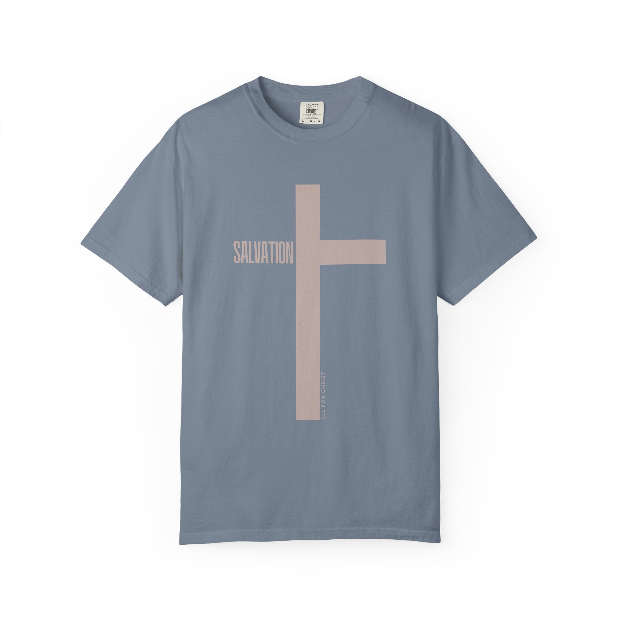 Salvation Cross T-Shirt — Minimal Christian Faith Tee
