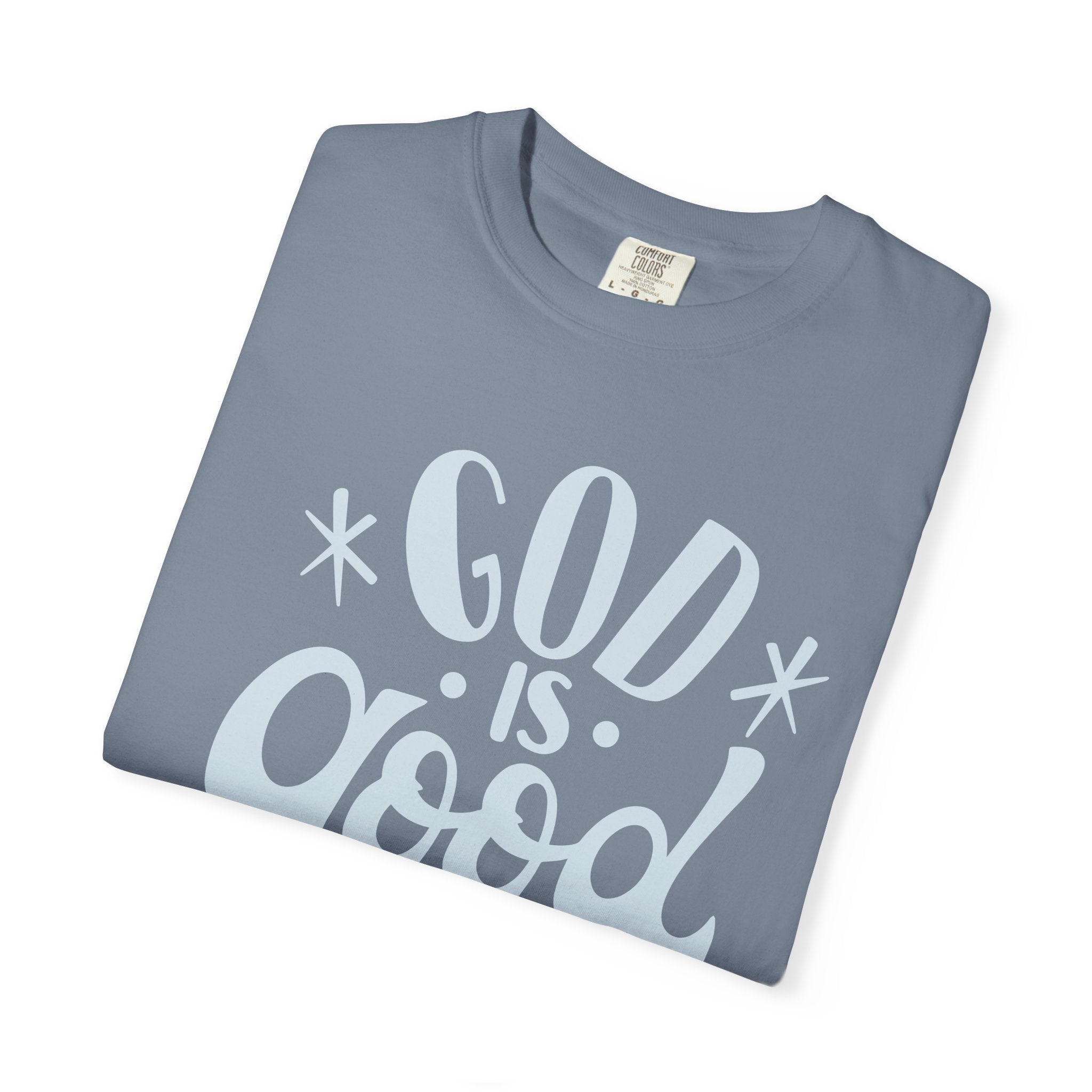 God Is Good T-Shirt — Vintage Script Faith Tee