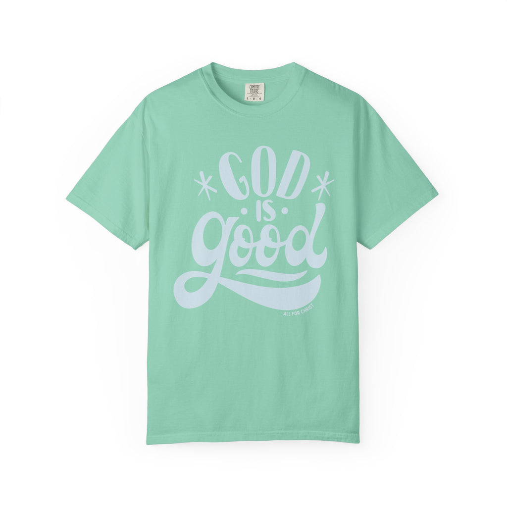 God Is Good T-Shirt — Vintage Script Faith Tee