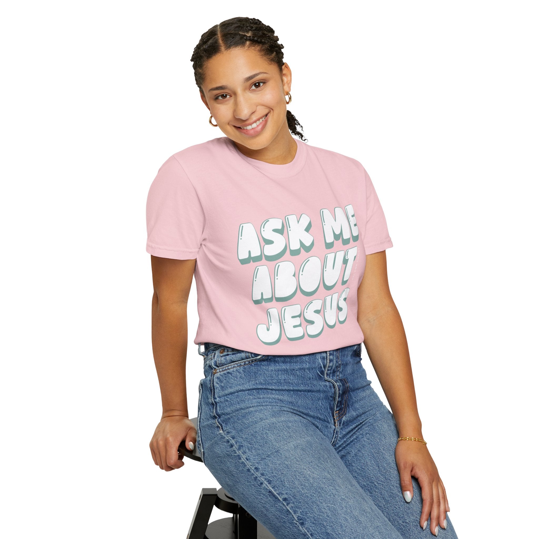 Ask Me About Jesus T-Shirt — Christian Faith Graphic Tee