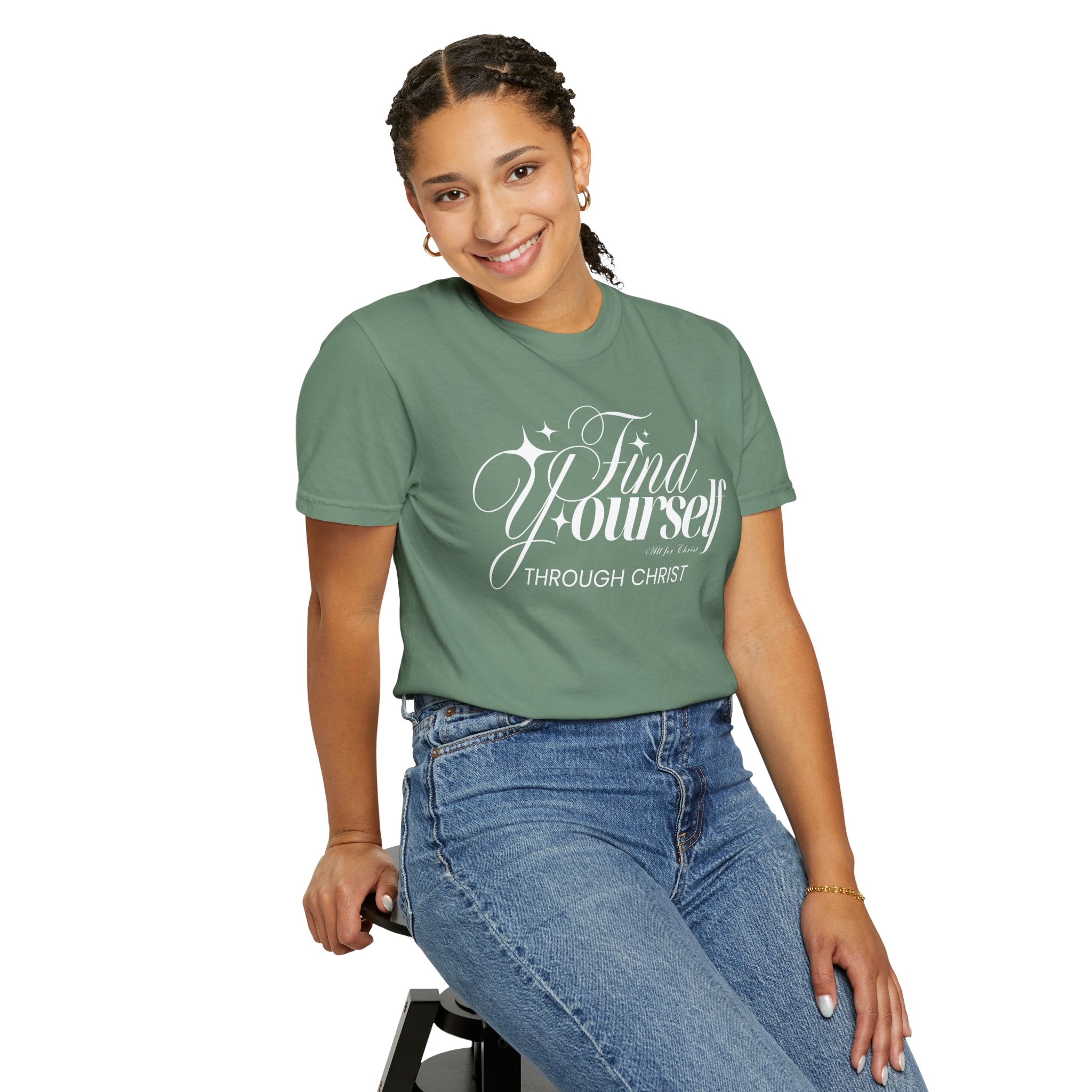 Find Yourself Through Christ T-Shirt — Christian Faith Graphic Tee