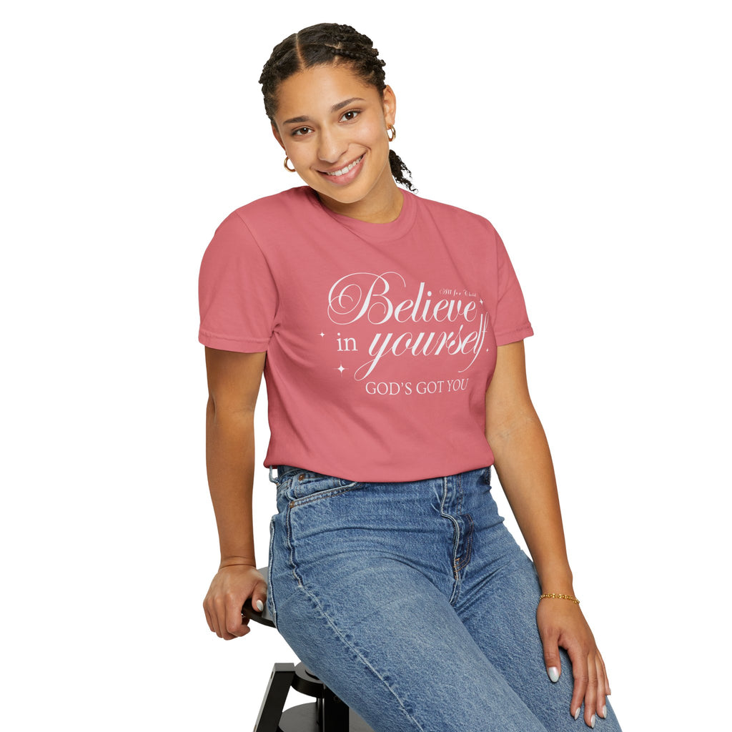 Believe In Yourself Christian T‑Shirt — "God's Got You" Inspirational Tee