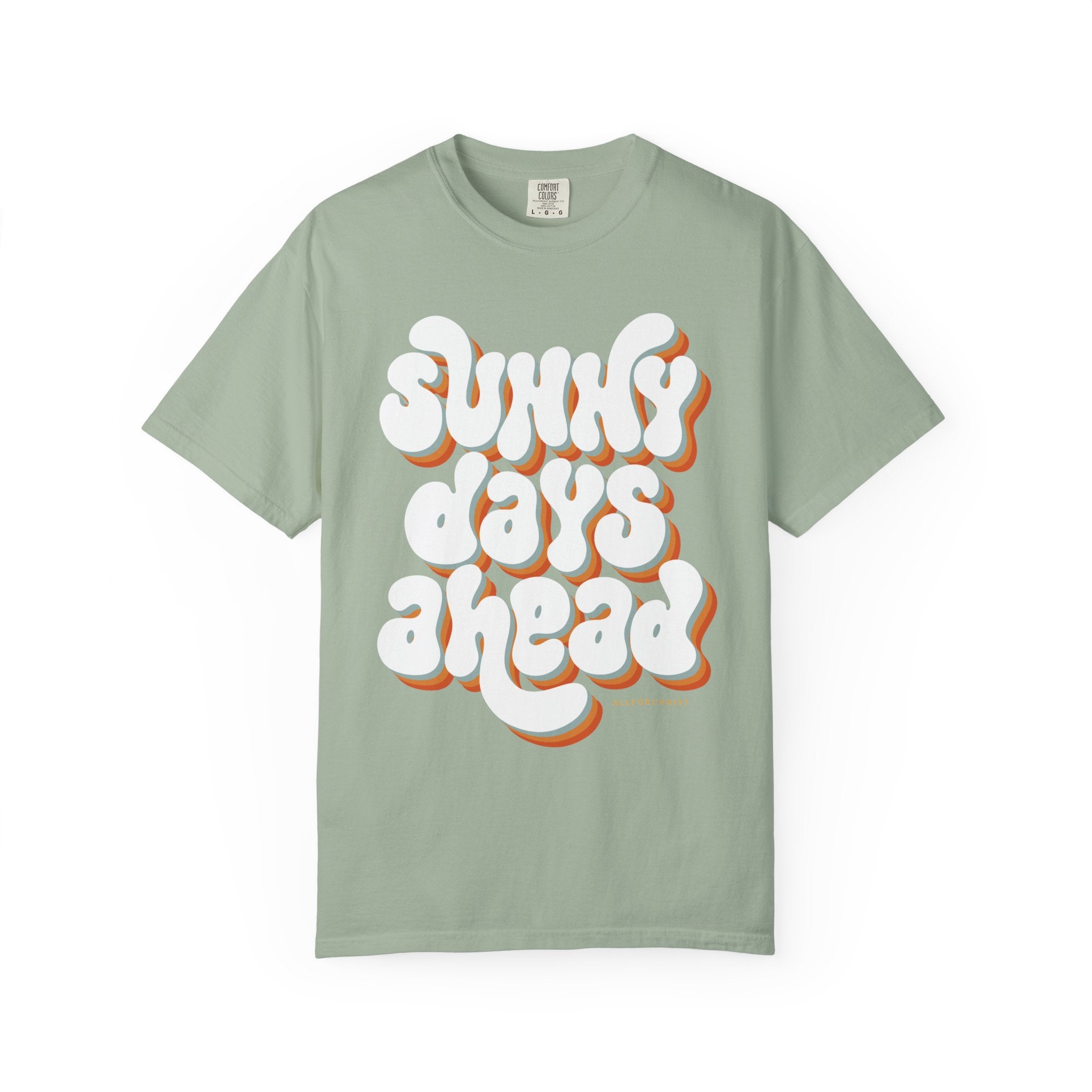 Sunny Days Ahead T-Shirt — Retro Bubble Letter Summer Tee