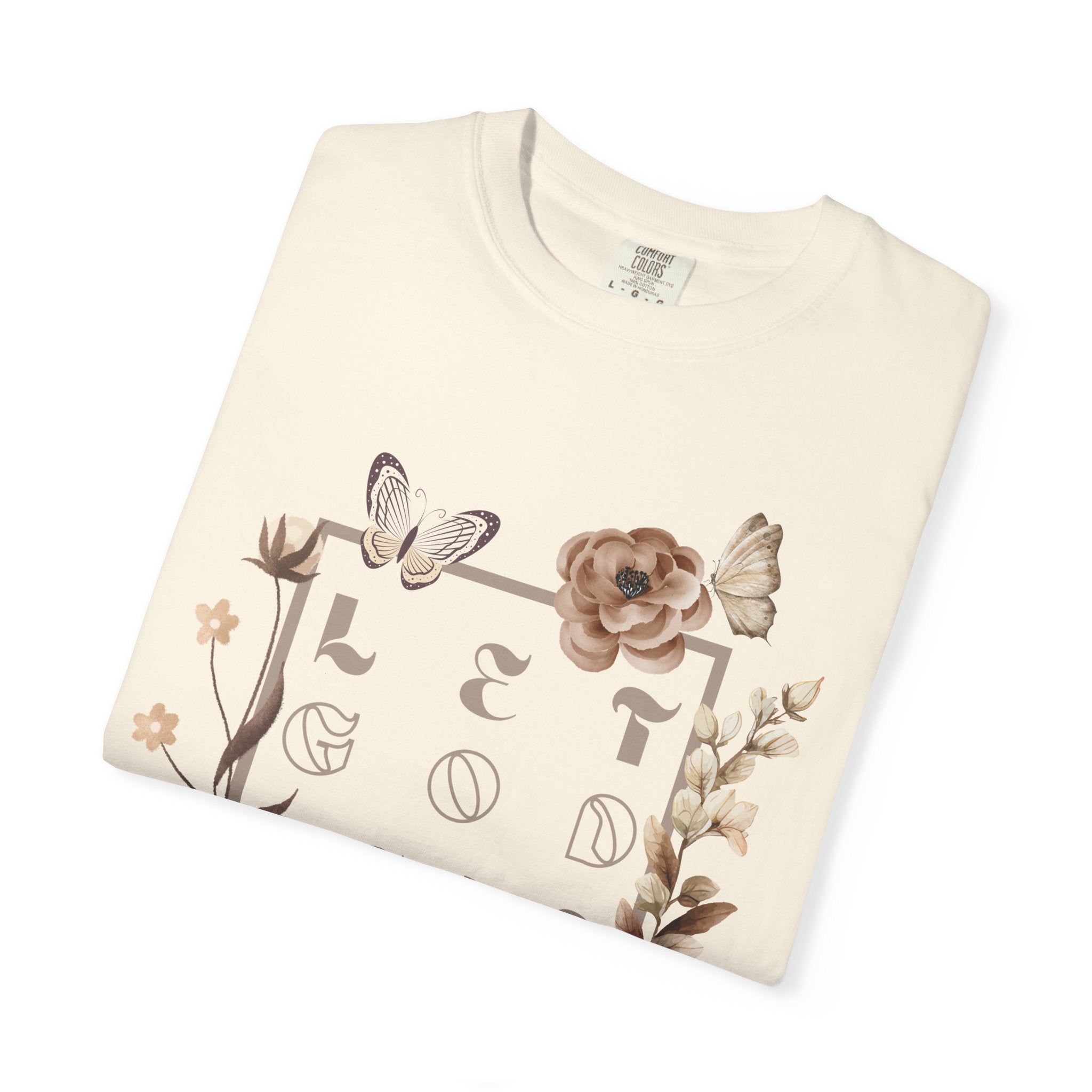 Retro Floral "Let God Lead" T-Shirt