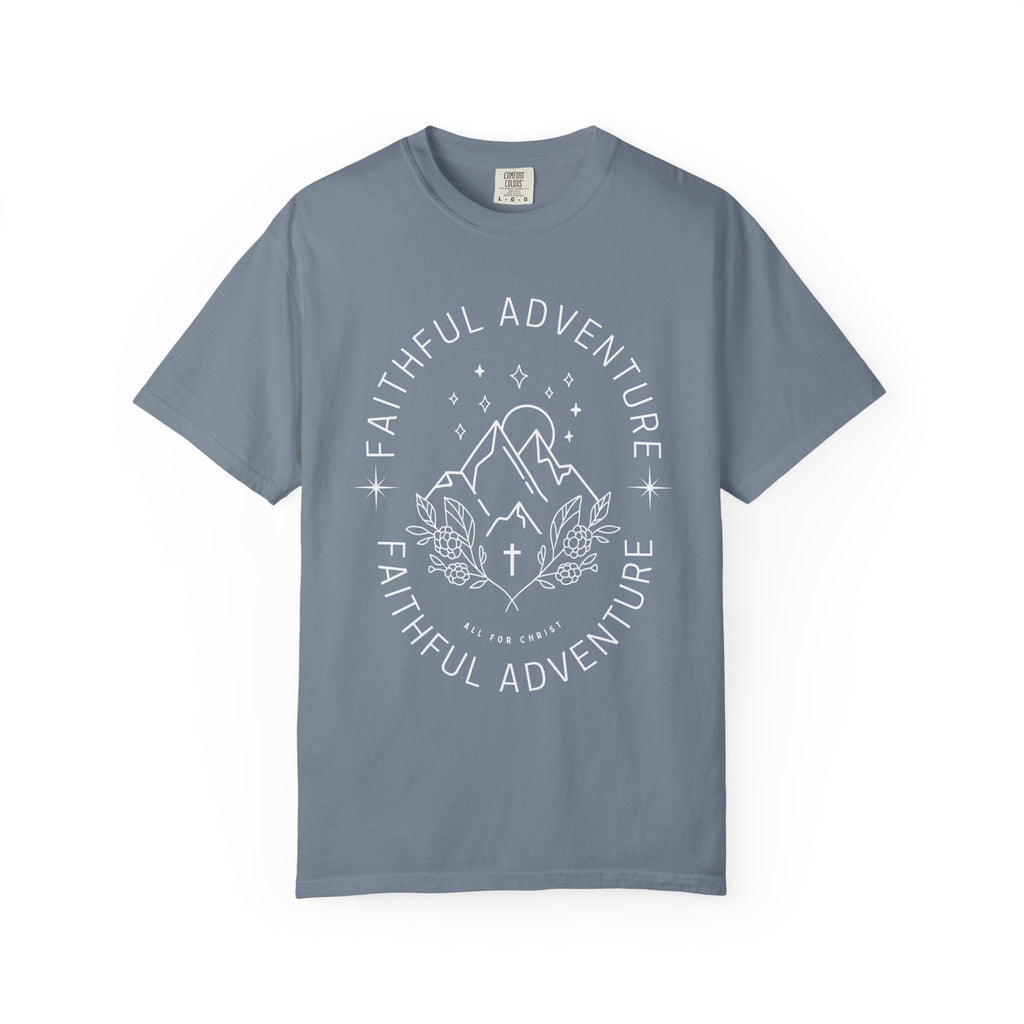 Faithful Adventure T-Shirt — Christian Mountain Graphic Tee