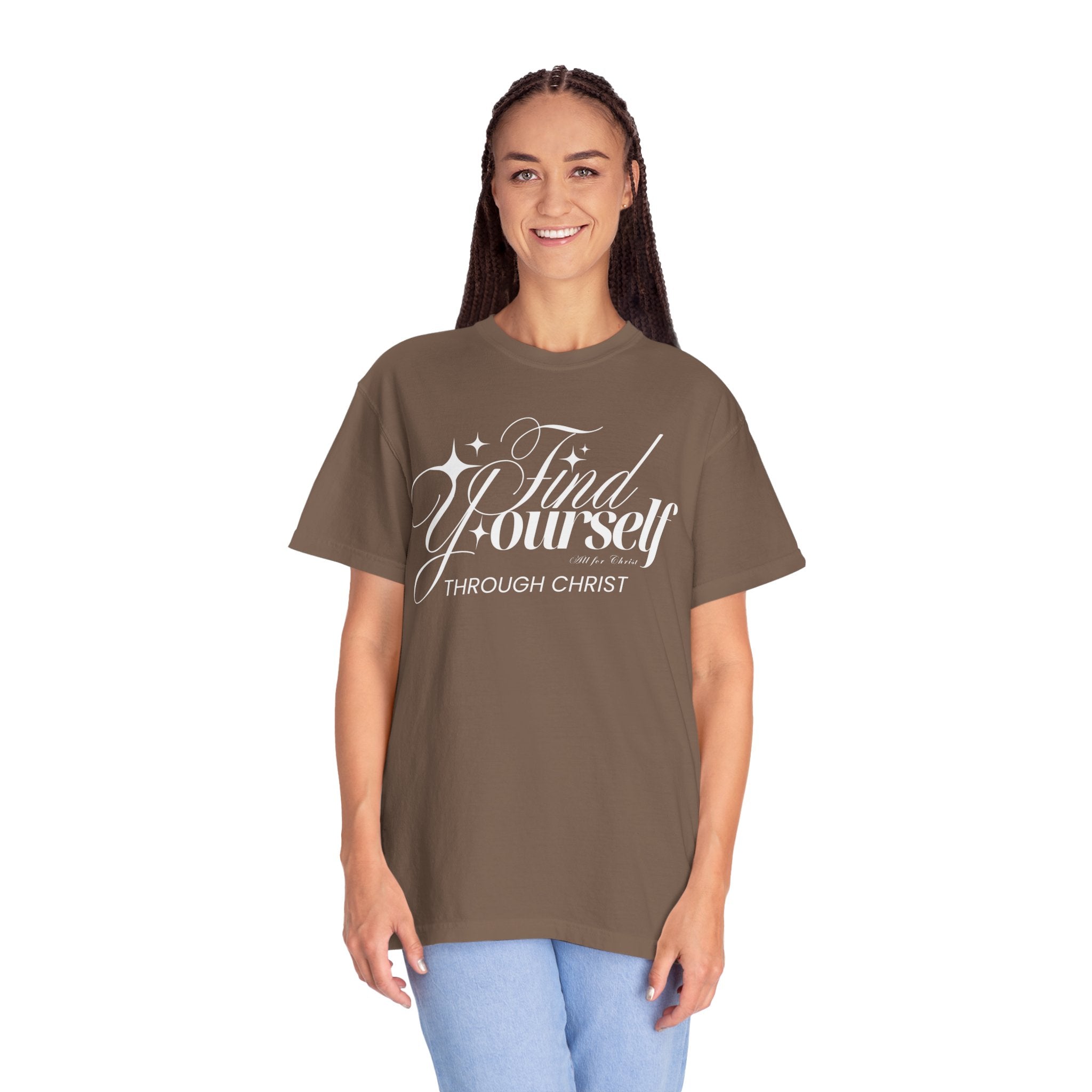 Find Yourself Through Christ T-Shirt — Christian Faith Graphic Tee