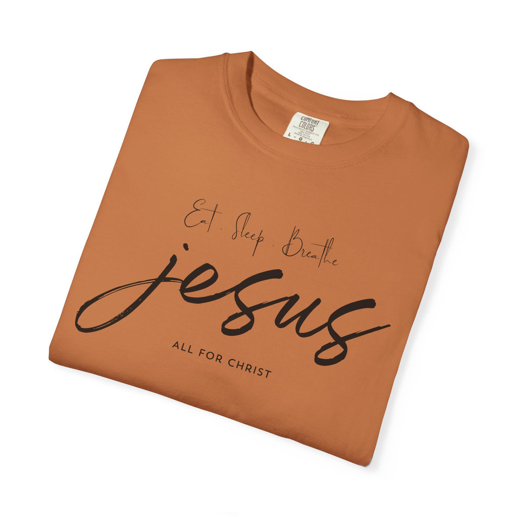 Jesus Script Tee - 'All for Christ' Faith Graphic T-Shirt