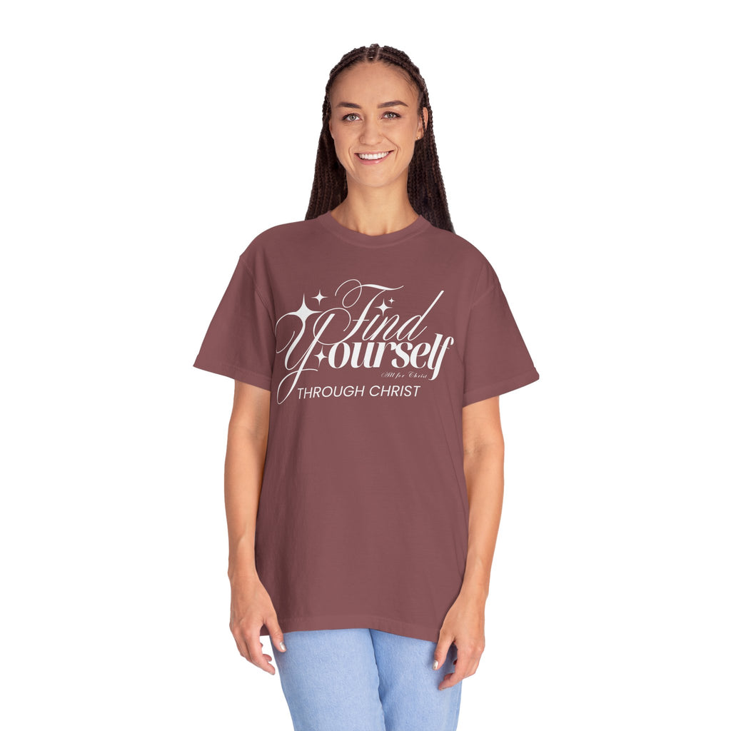 Find Yourself Through Christ T-Shirt — Christian Faith Graphic Tee