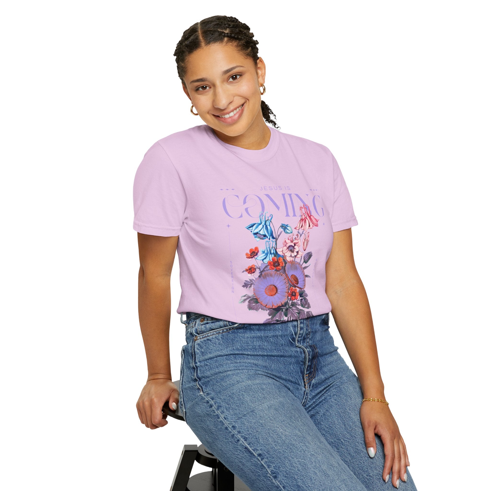 Coming Floral T-Shirt — Vintage Botanical Graphic Tee