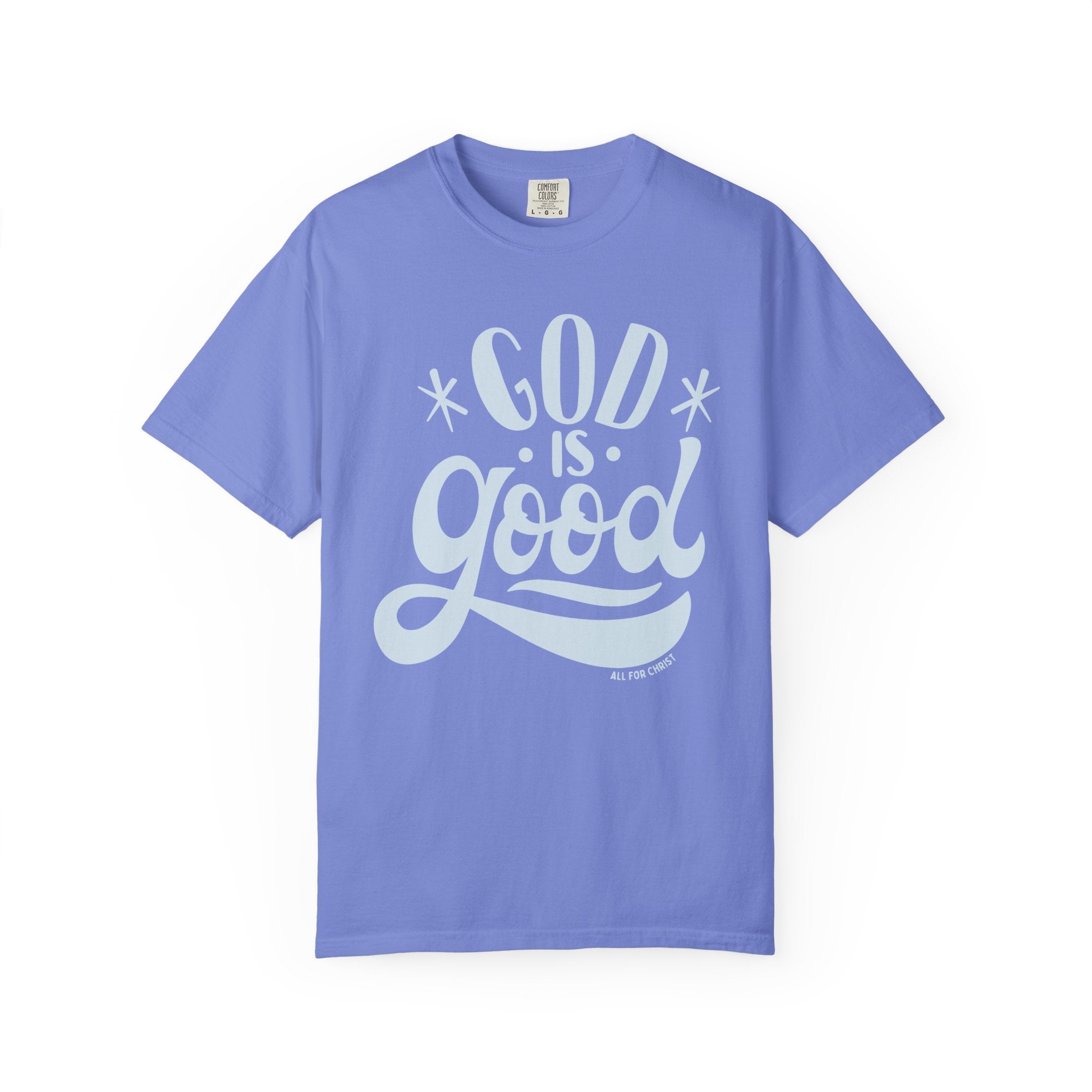 God Is Good T-Shirt — Vintage Script Faith Tee