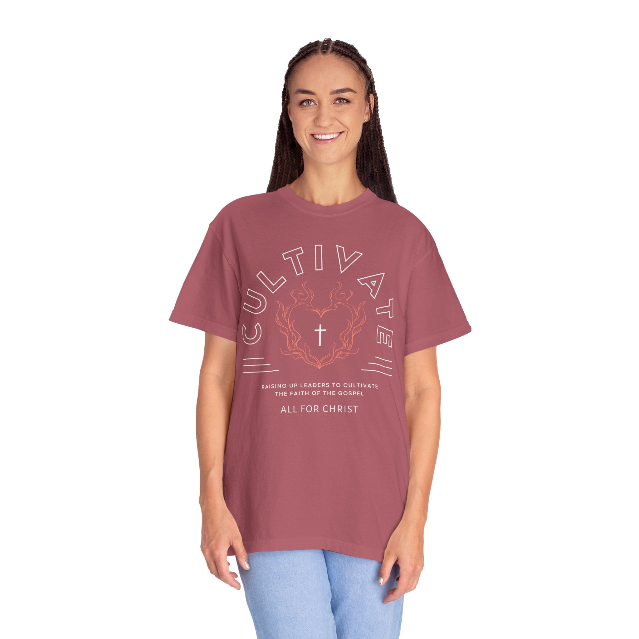 Cultivate Christian T-Shirt — 'All For Christ' Church Ministry Tee