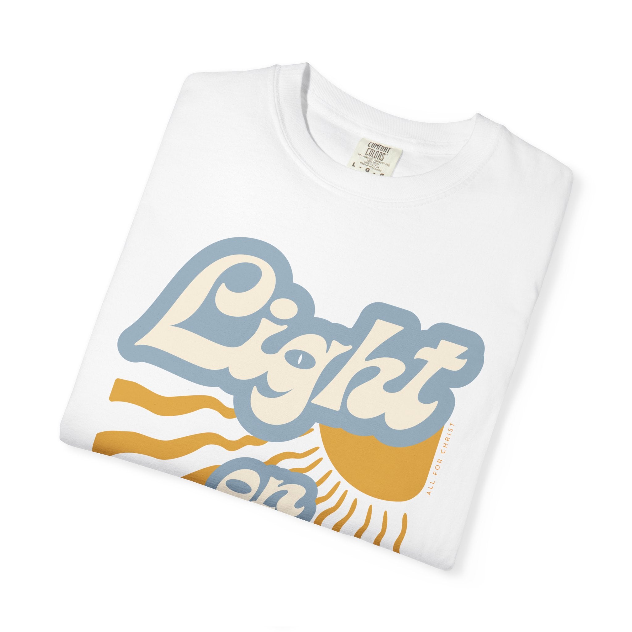 Light on Christ T-Shirt — Retro Christian Faith Tee