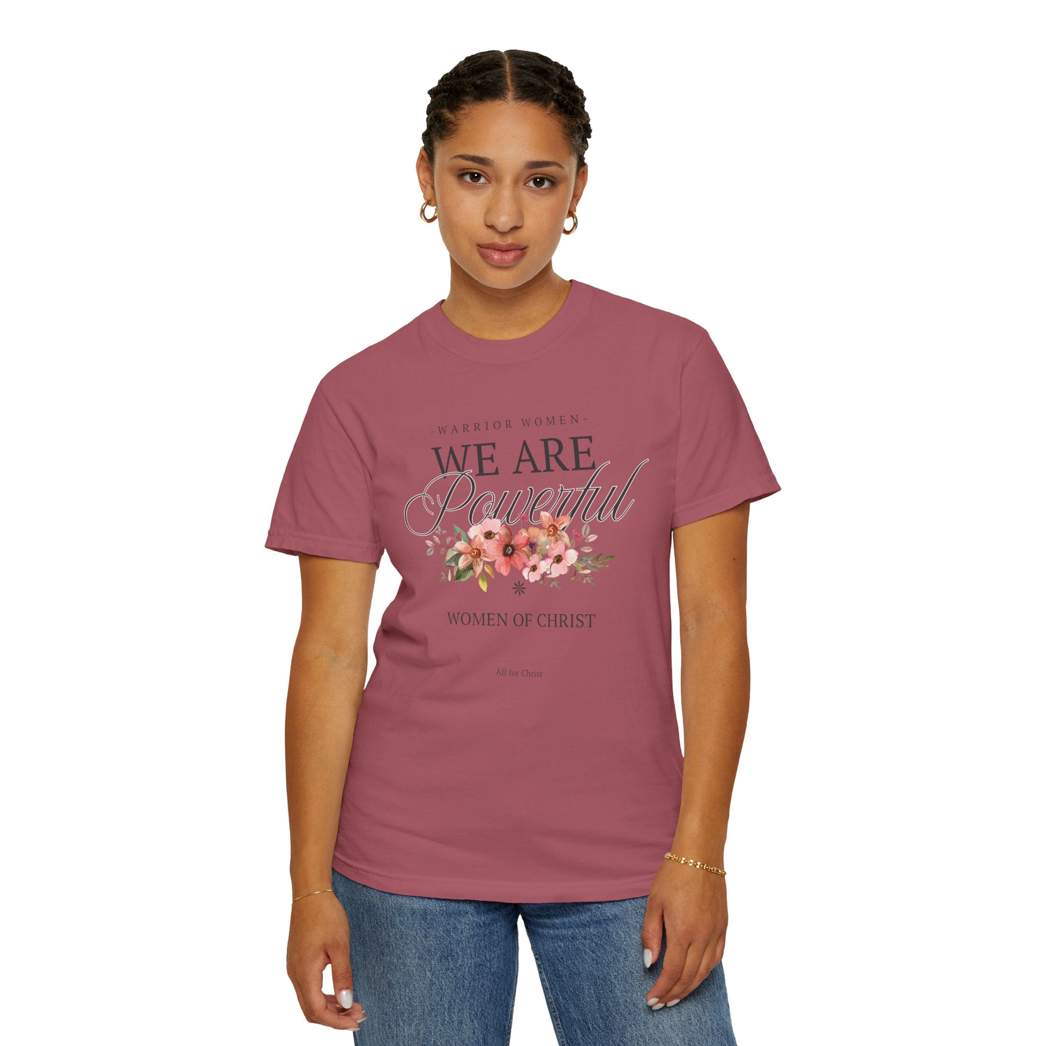 We Are Powerful Floral Christian T-Shirt