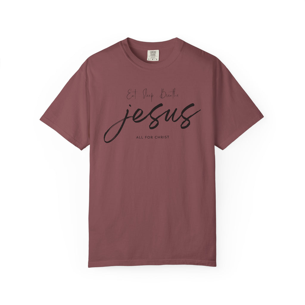 Jesus Script Tee - 'All for Christ' Faith Graphic T-Shirt