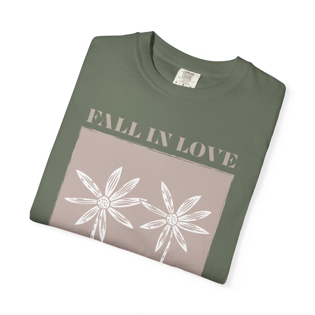 Faith Floral T‑Shirt — "Fall in Love with Jesus" Graphic Tee