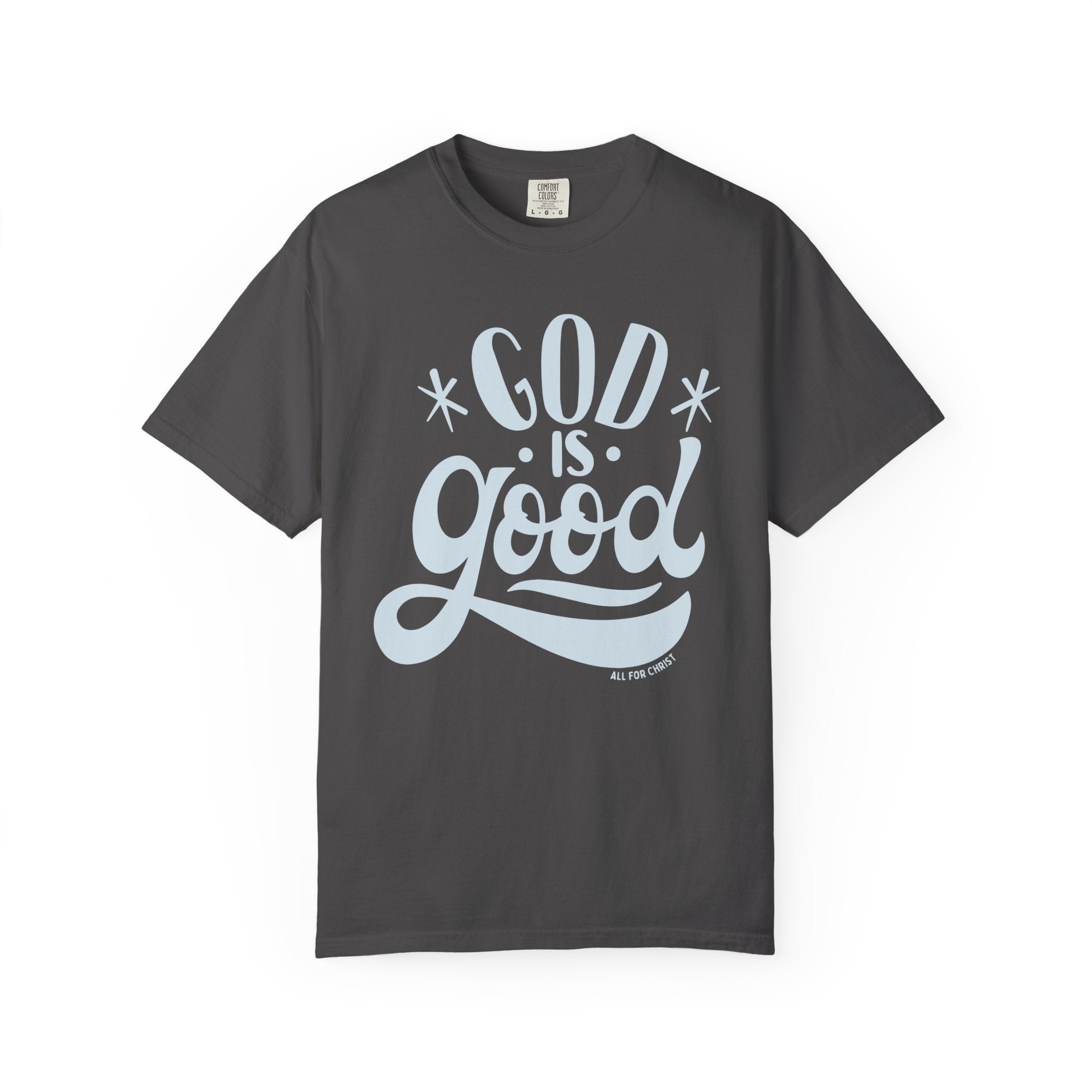 God Is Good T-Shirt — Vintage Script Faith Tee