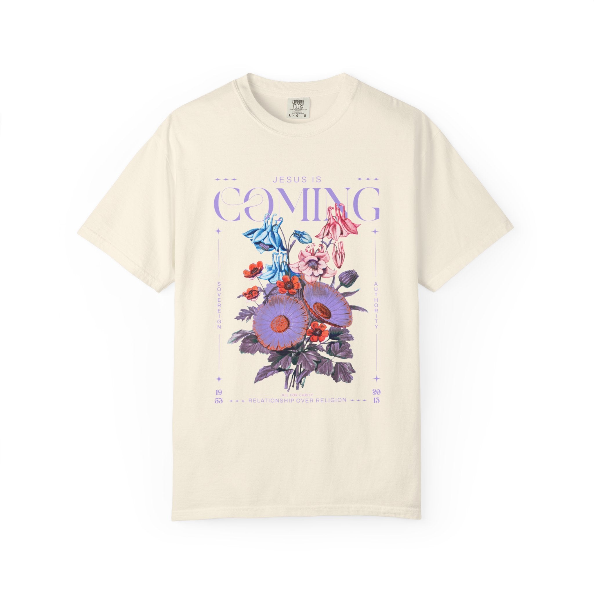 Coming Floral T-Shirt — Vintage Botanical Graphic Tee