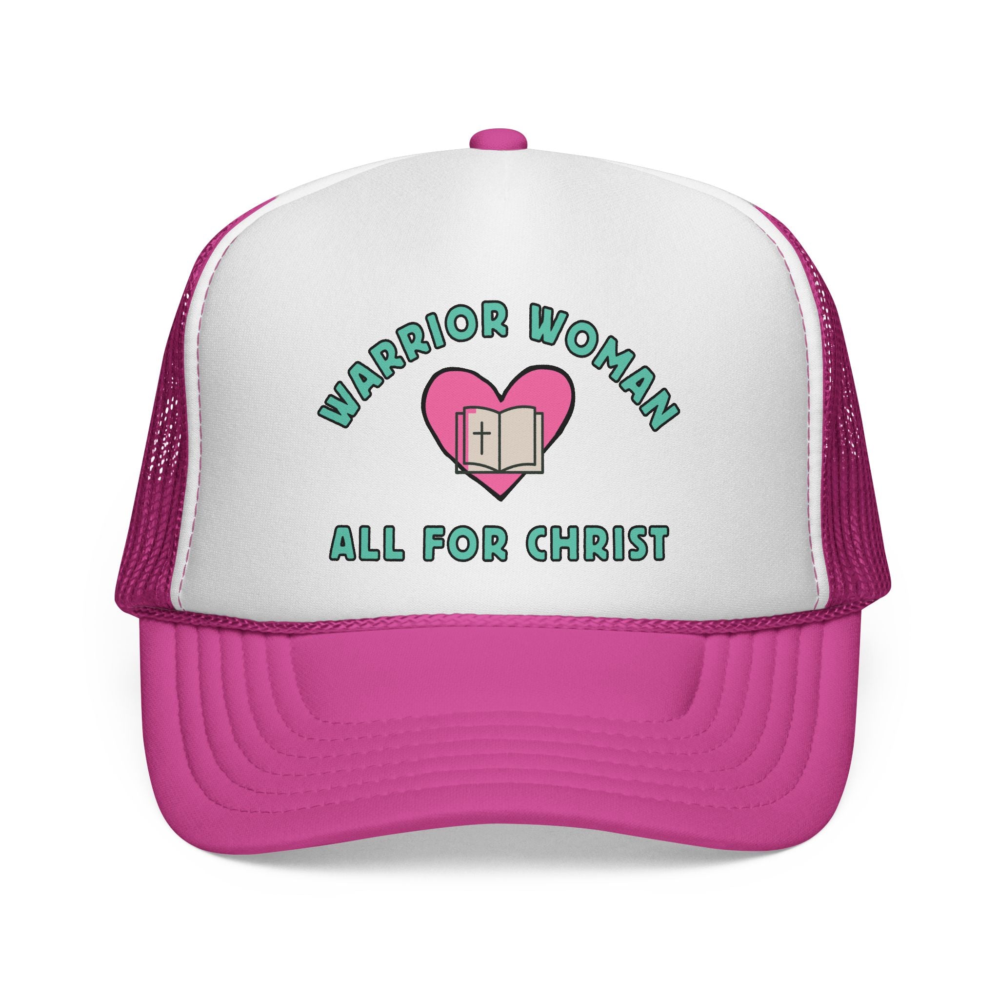 Warrior Woman Trucker Cap — All for Christ Christian Mesh Hat