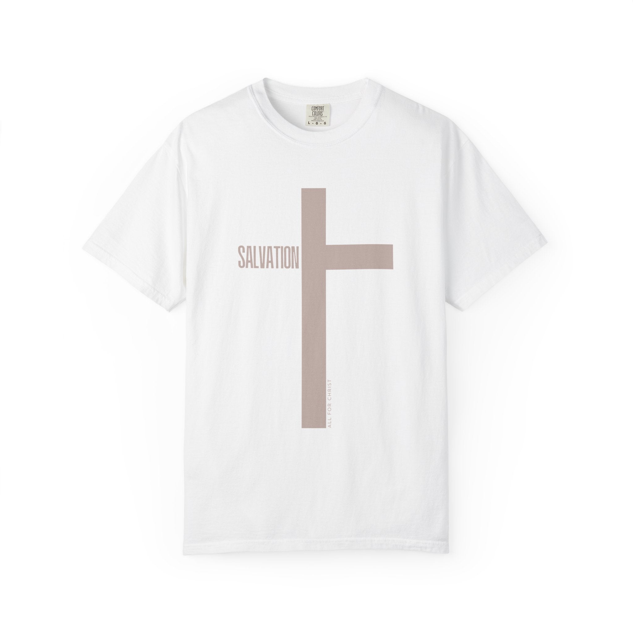 Salvation Cross T-Shirt — Minimal Christian Faith Tee