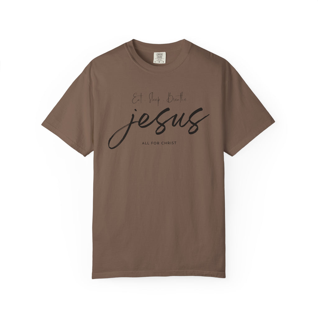 Jesus Script Tee - 'All for Christ' Faith Graphic T-Shirt