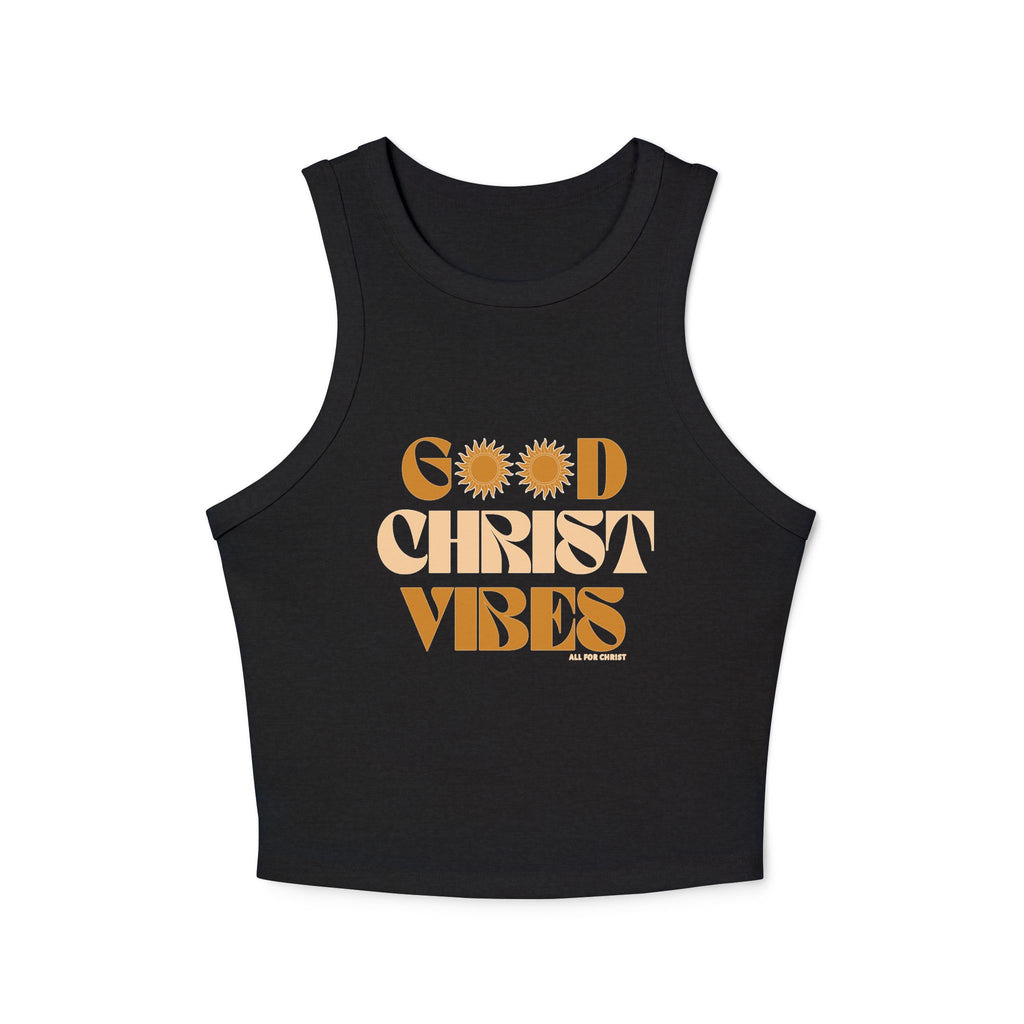 Good Christ Vibes Tank Top — Retro Faith Graphic Racer Tank