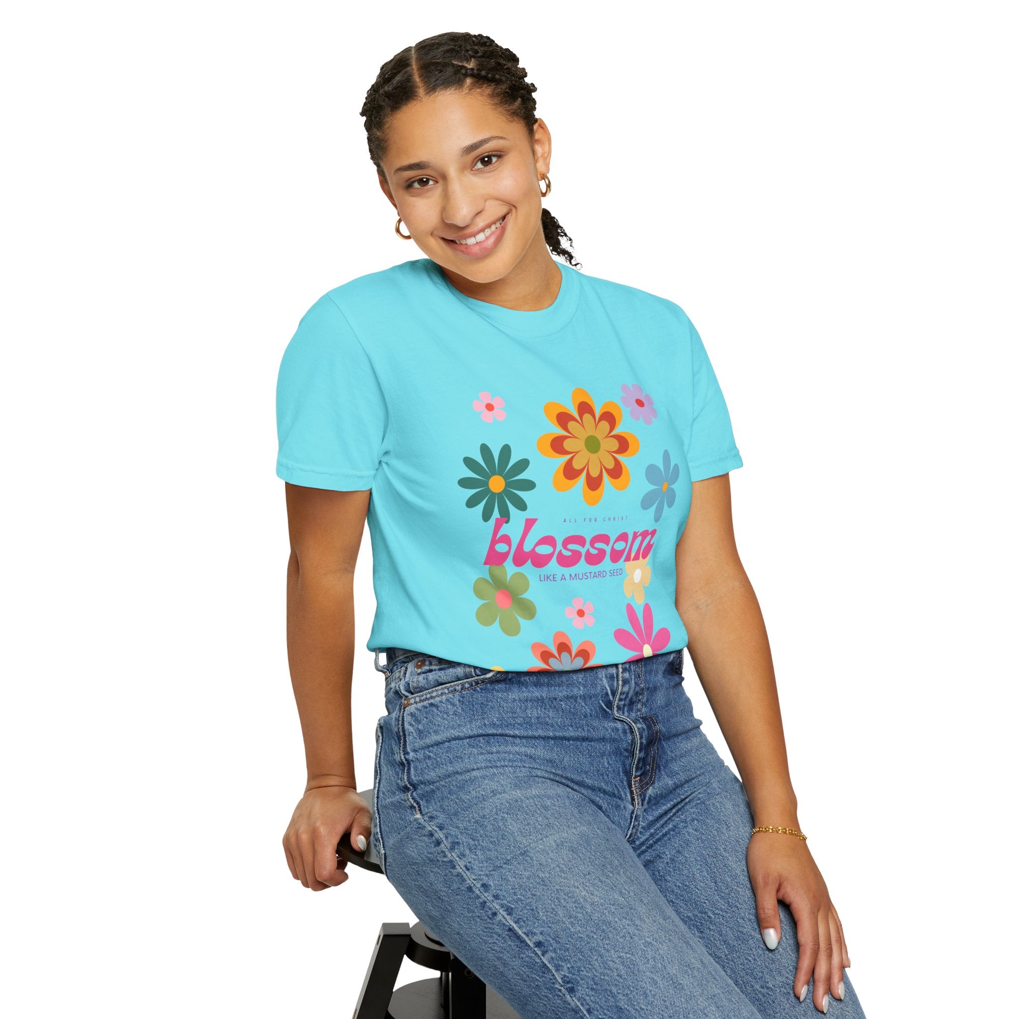 Blossom Floral Tee — Retro Flower Graphic T-Shirt