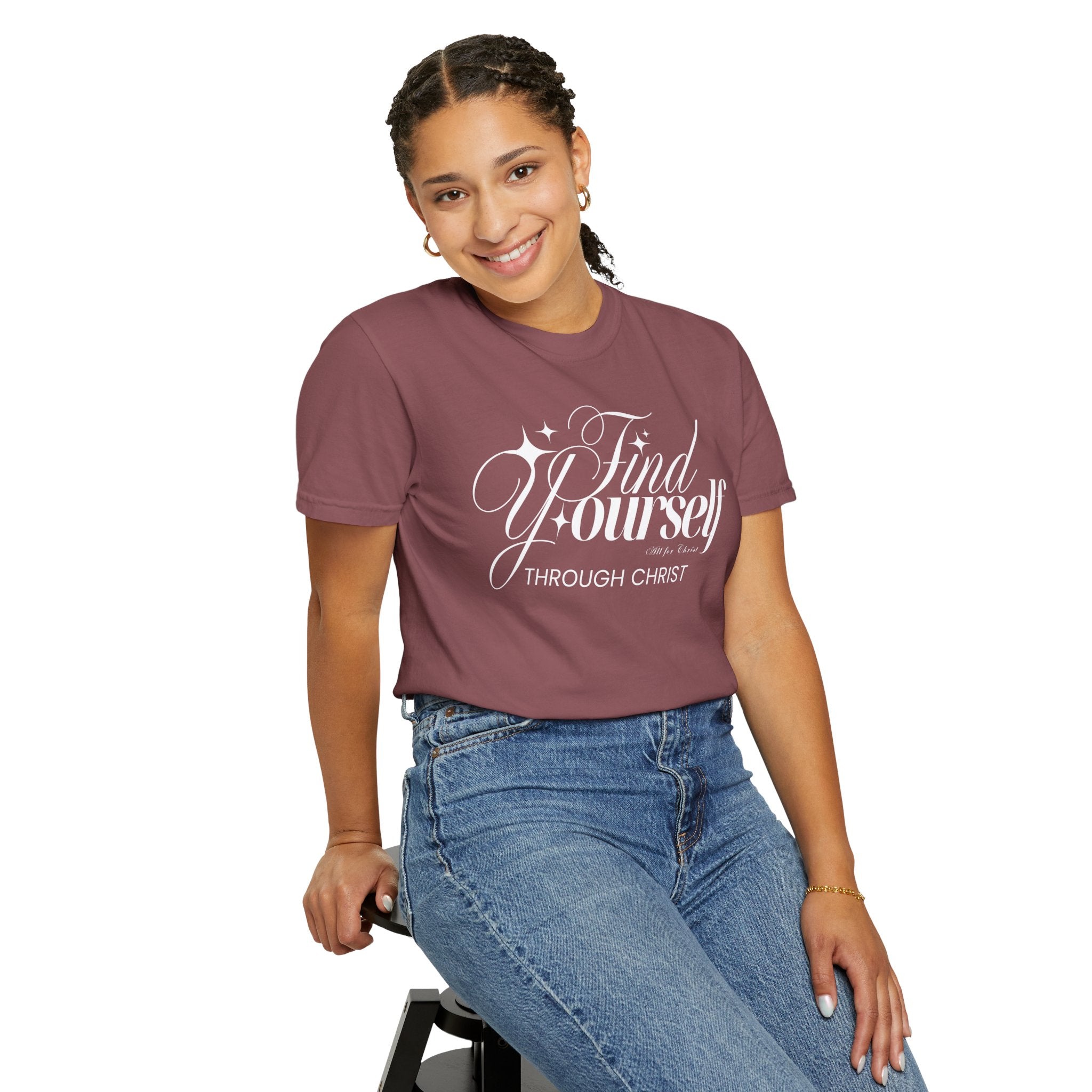 Find Yourself Through Christ T-Shirt — Christian Faith Graphic Tee