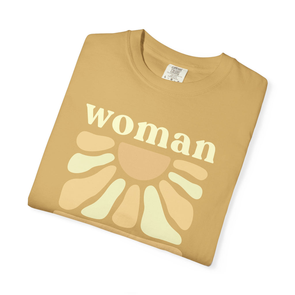 Woman of God T‑Shirt — Vintage Sun Faith Tee for Christian Women