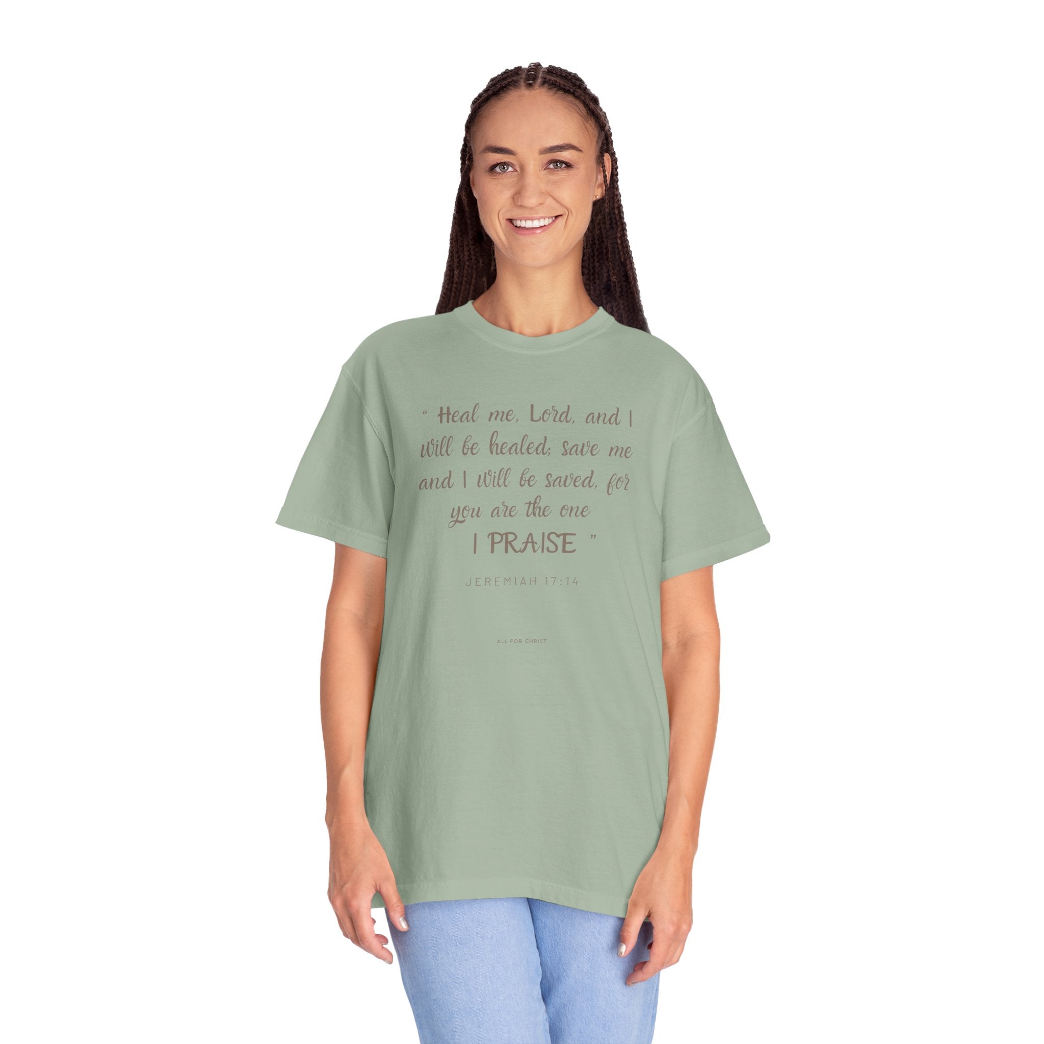 Christian Scripture T-Shirt — "I Praise" Inspirational Faith Tee